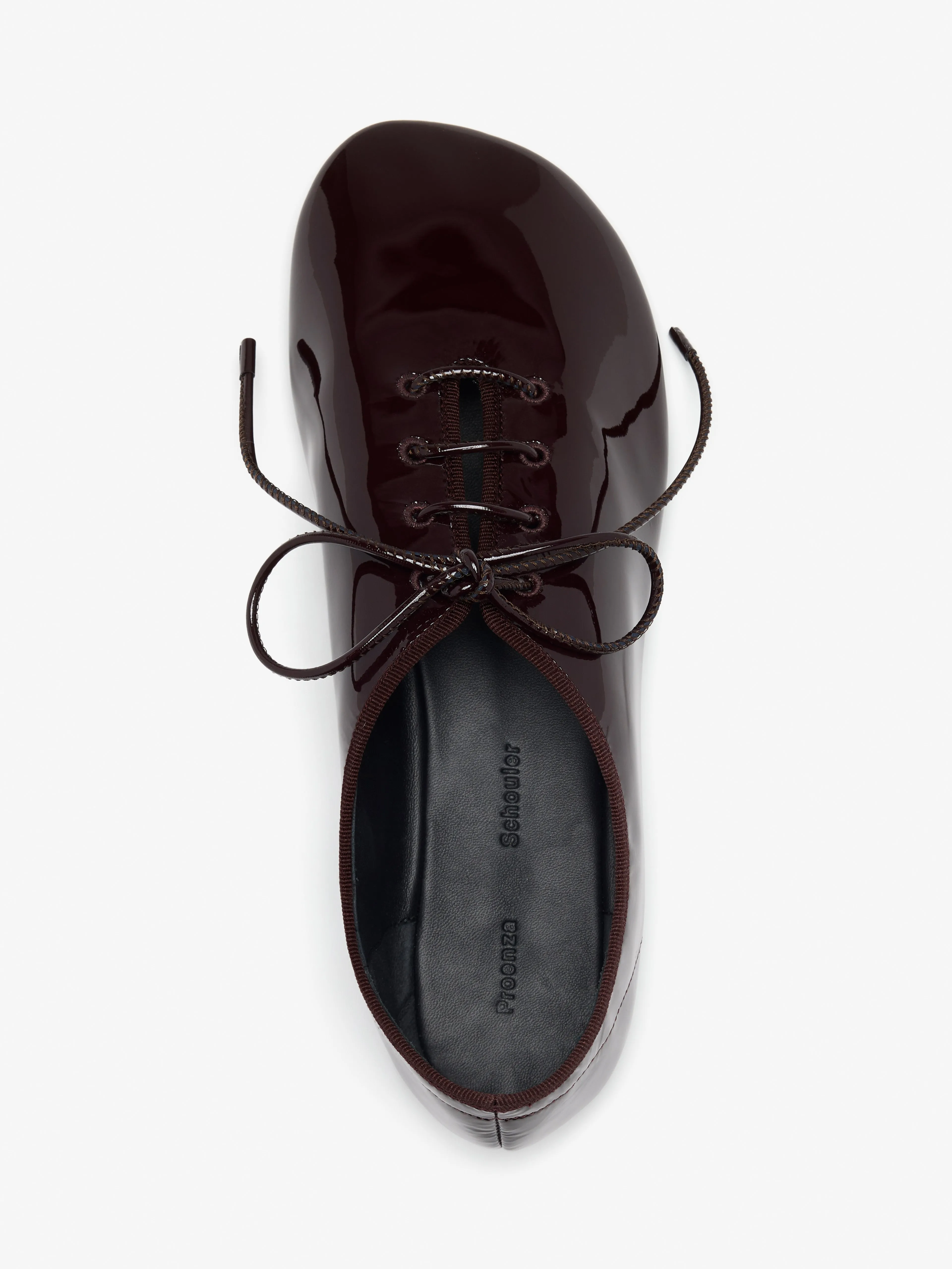 Glove Lace Up Flats in Soft Patent sold by Proenza Schouler product image thumbnail 3