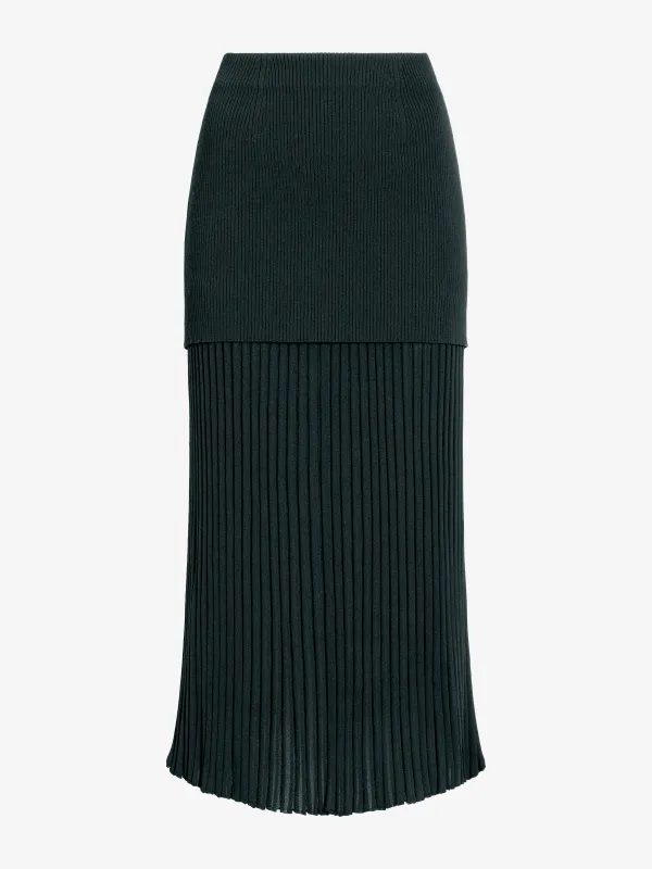 Luiza Skirt in Sunburst Rib made by Proenza Schouler