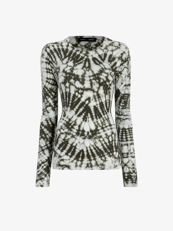 Mia Top in Tie Dye Tissue Jersey sold by Proenza Schouler