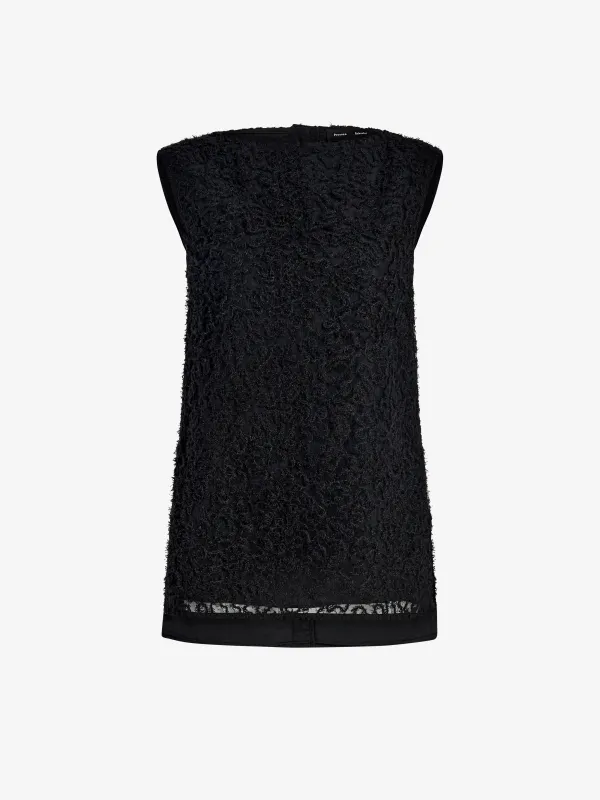 Virginie Top in Fringe Embroidery made by Proenza Schouler