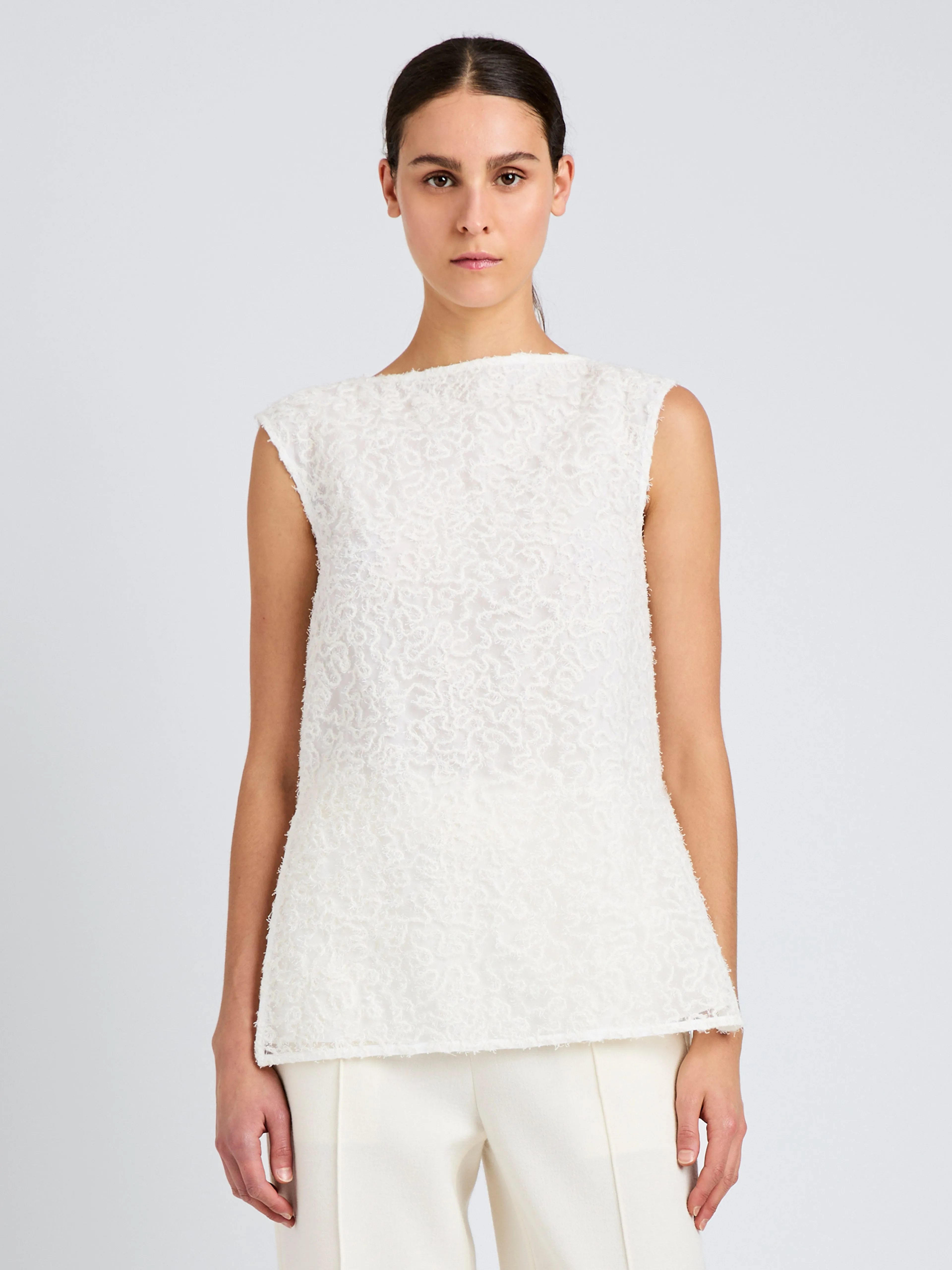 Virginie Top in Fringe Embroidery sold by Proenza Schouler product image thumbnail 2