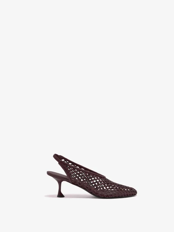 Tee Perforated Slingback Pumps in Nappa made by Proenza Schouler