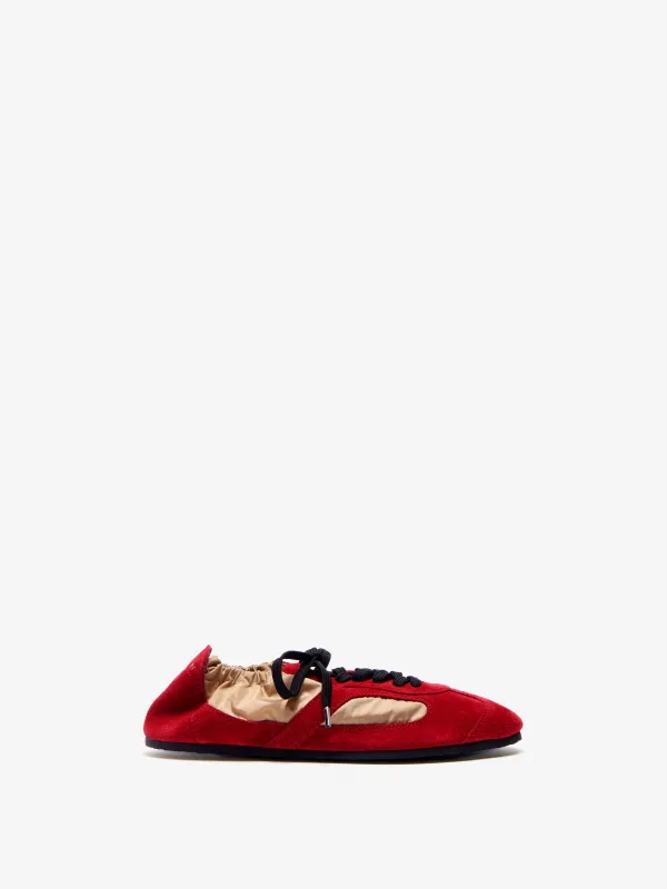 Soft Track Sneakers in Nylon Calfsuede sold by Proenza Schouler