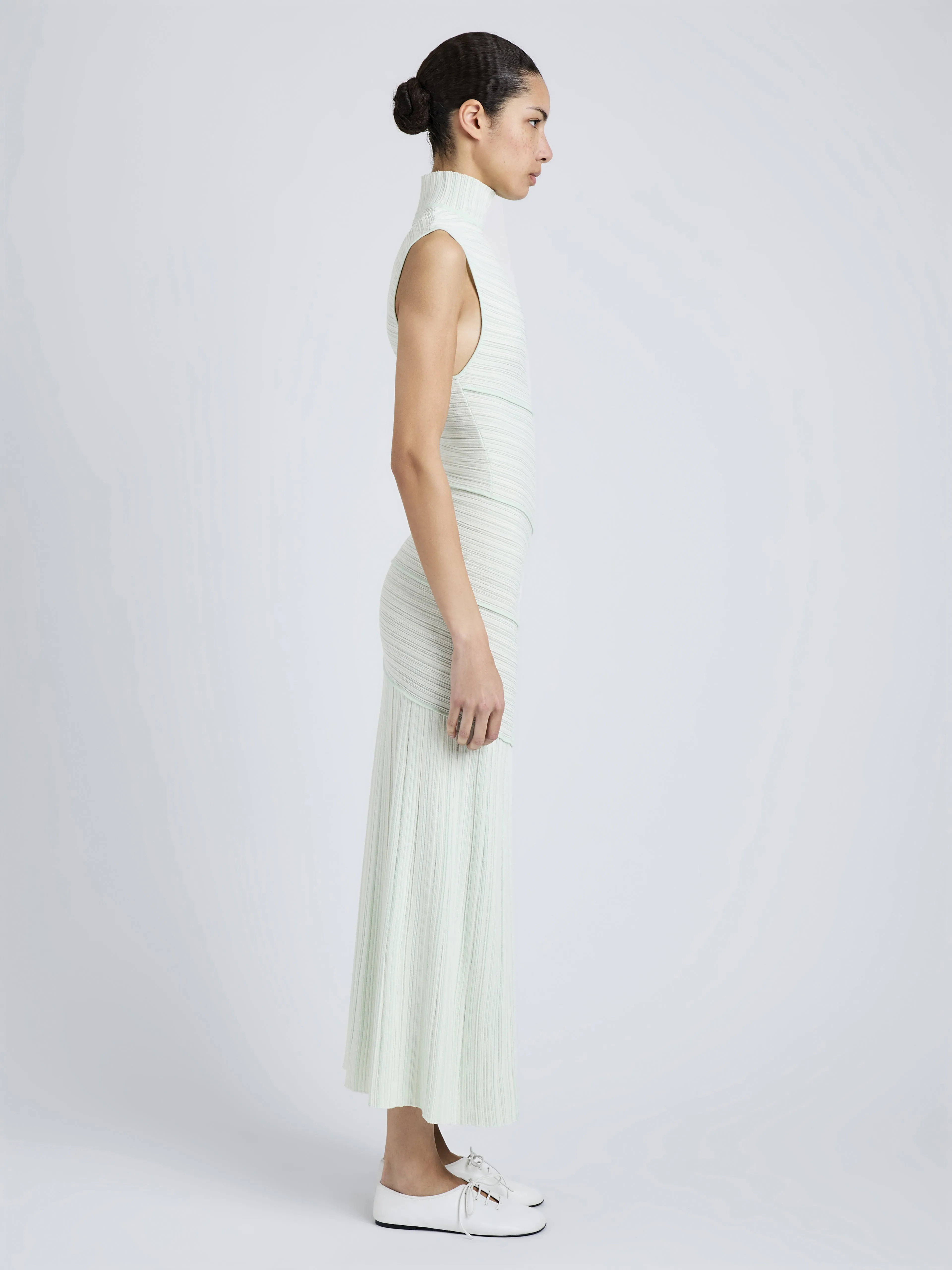 Federica Dress in Micro Pleat Knit sold by Proenza Schouler product image thumbnail 3