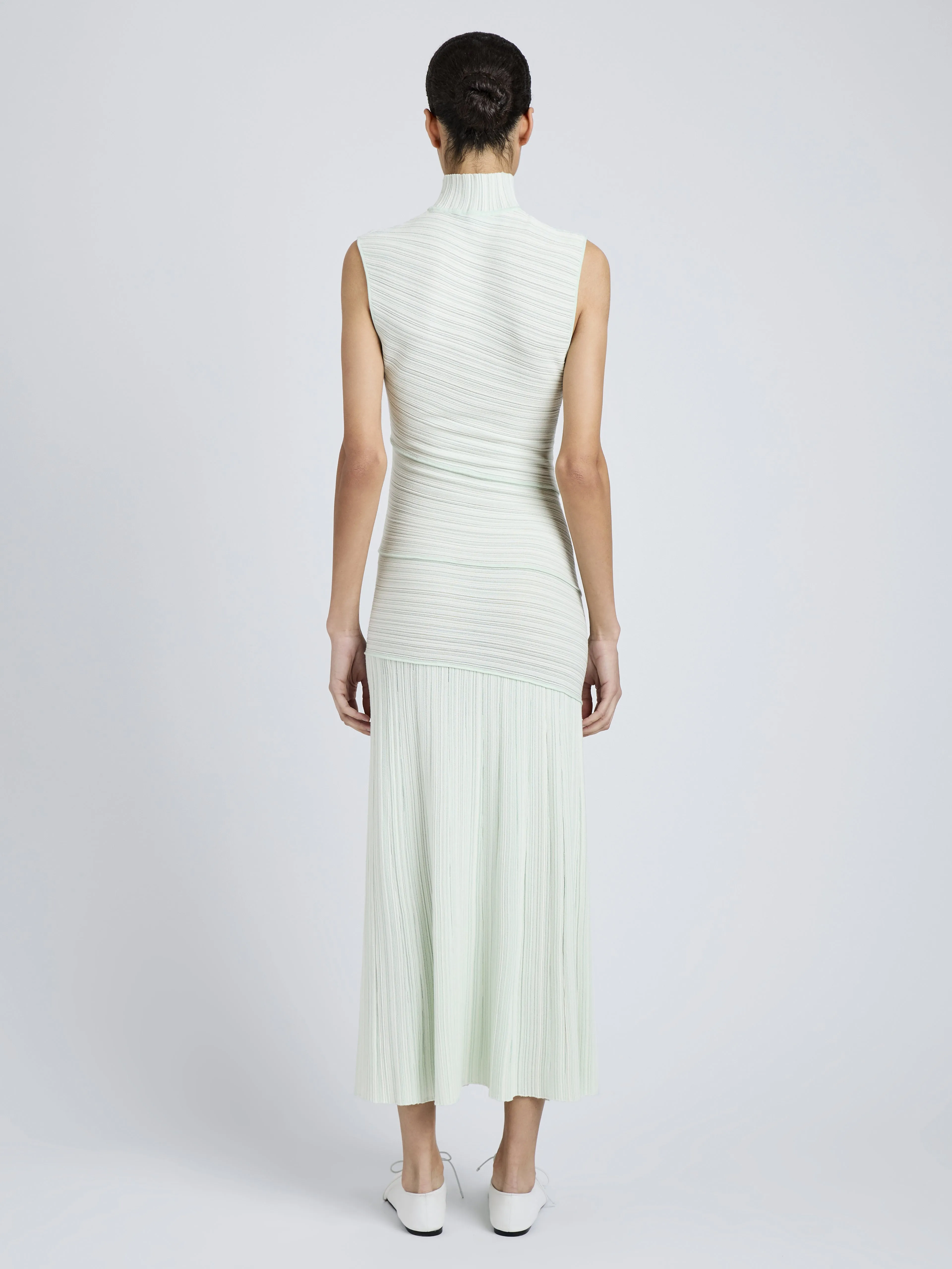Federica Dress in Micro Pleat Knit sold by Proenza Schouler product image thumbnail 4