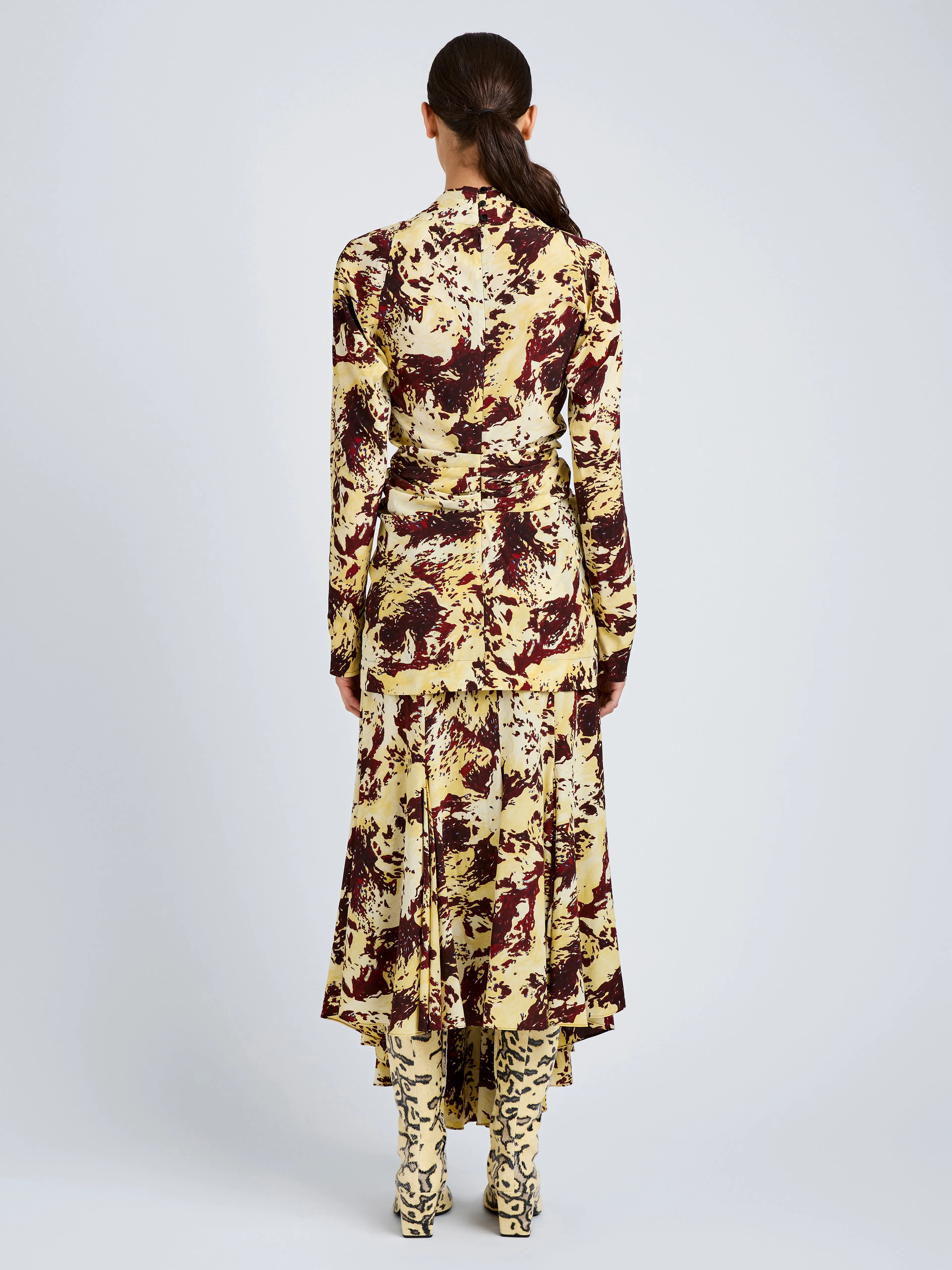 Adela Top in Printed Silk Viscose sold by Proenza Schouler product image thumbnail 4