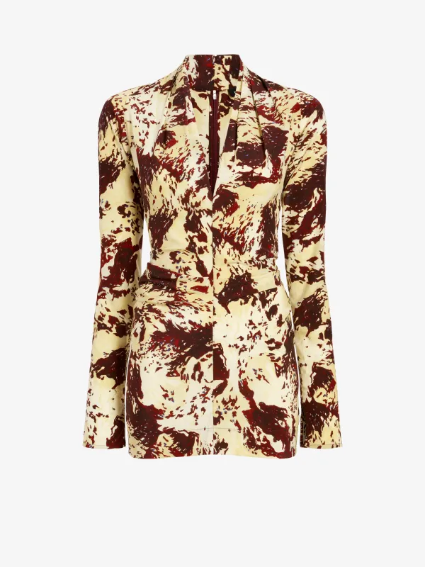 Adela Top in Printed Silk Viscose sold by Proenza Schouler