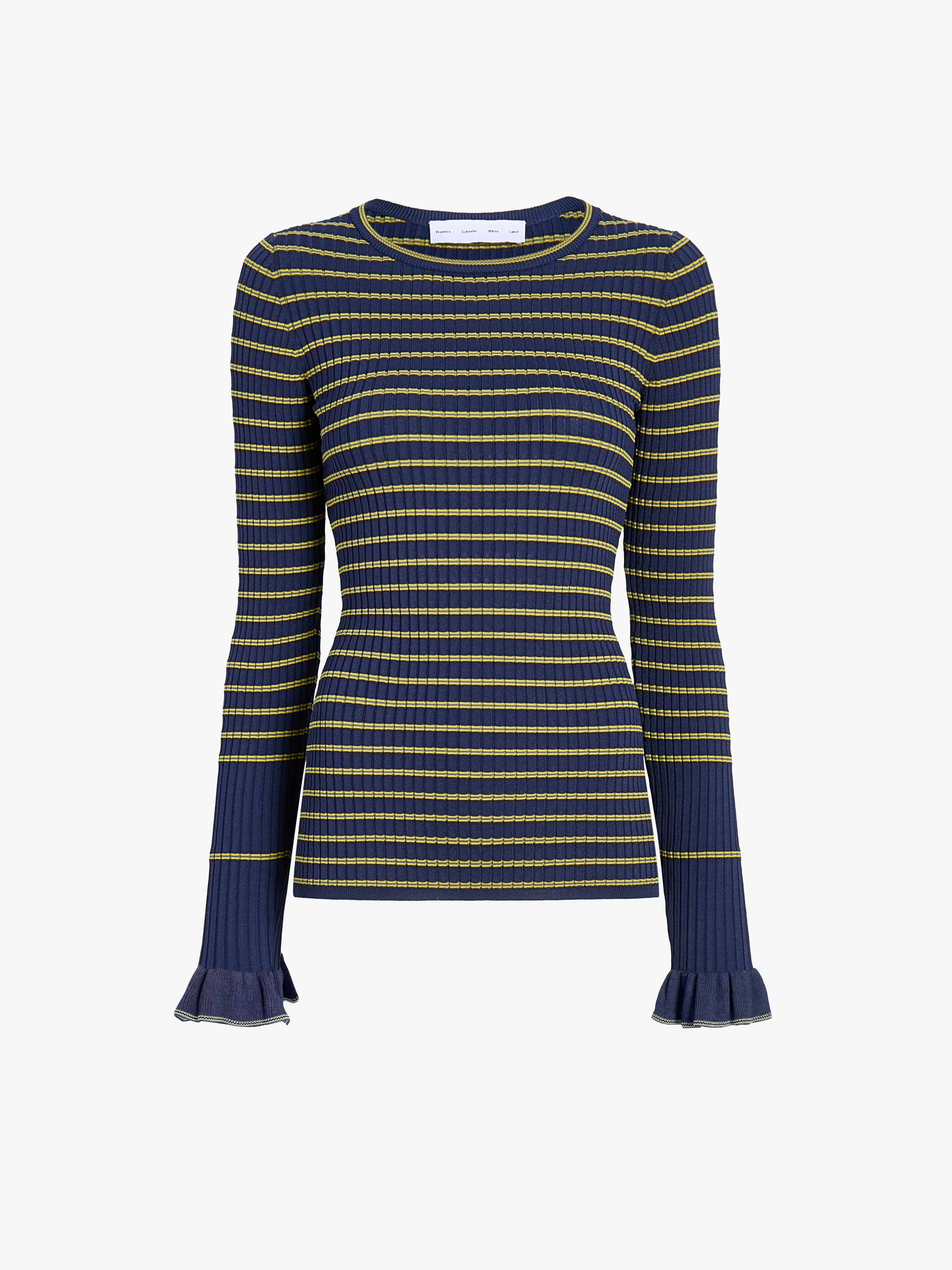 Yasmine Sweater in Multi Stripe Knit sold by Proenza Schouler