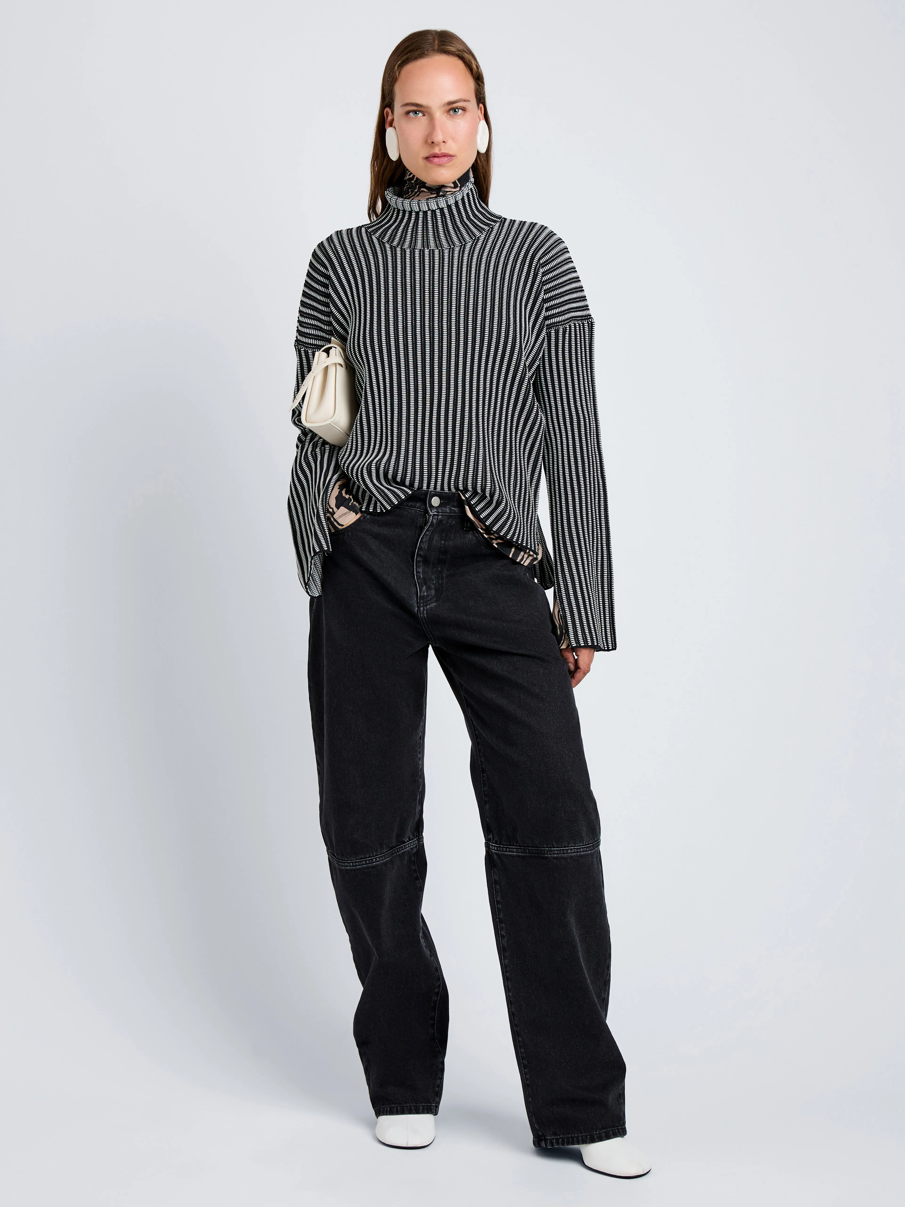 Elysia Sweater in Ladder Stripe Knit sold by Proenza Schouler product image thumbnail 3