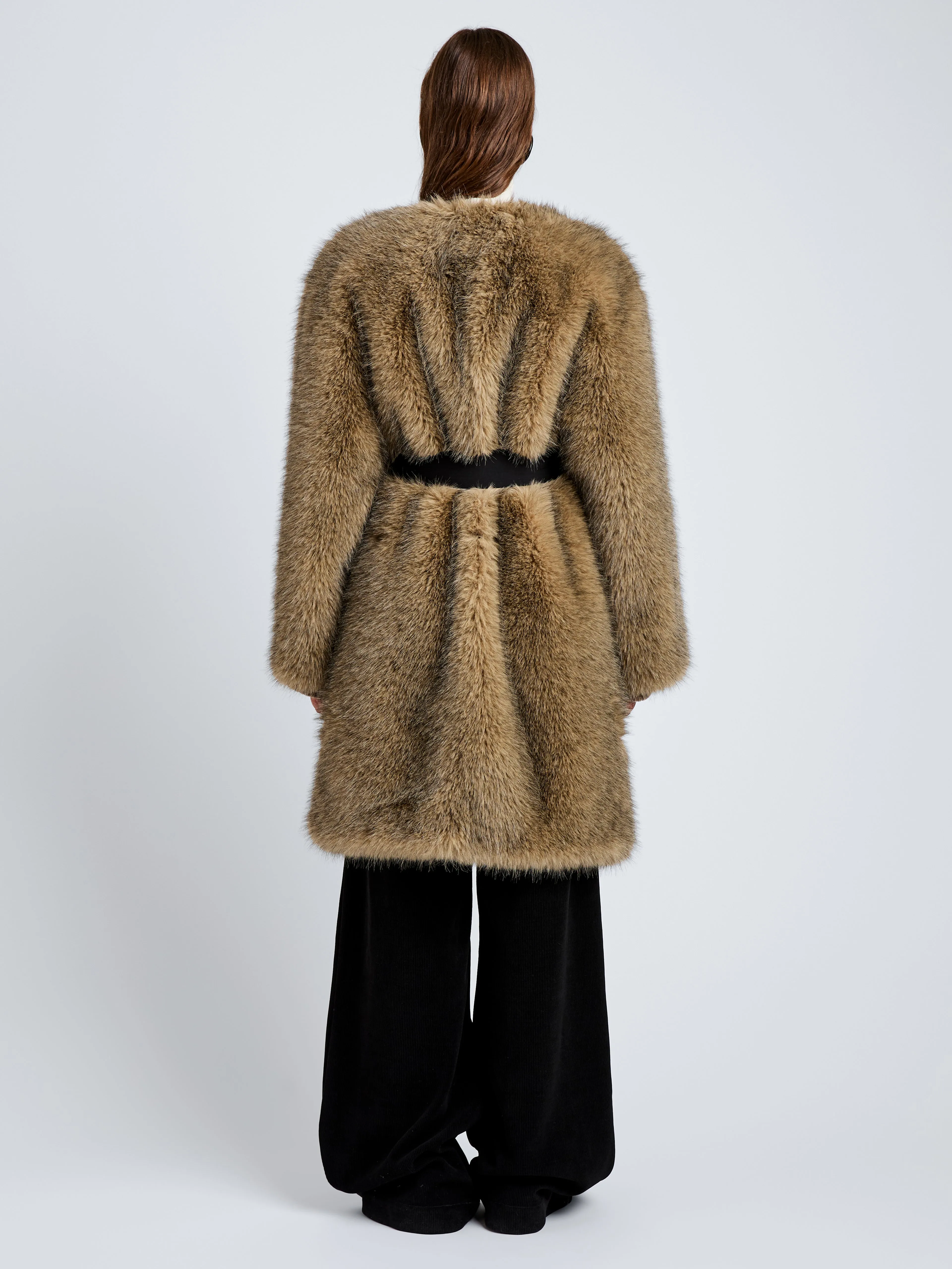 Khai Coat in Faux Fur sold by Proenza Schouler product image thumbnail 5