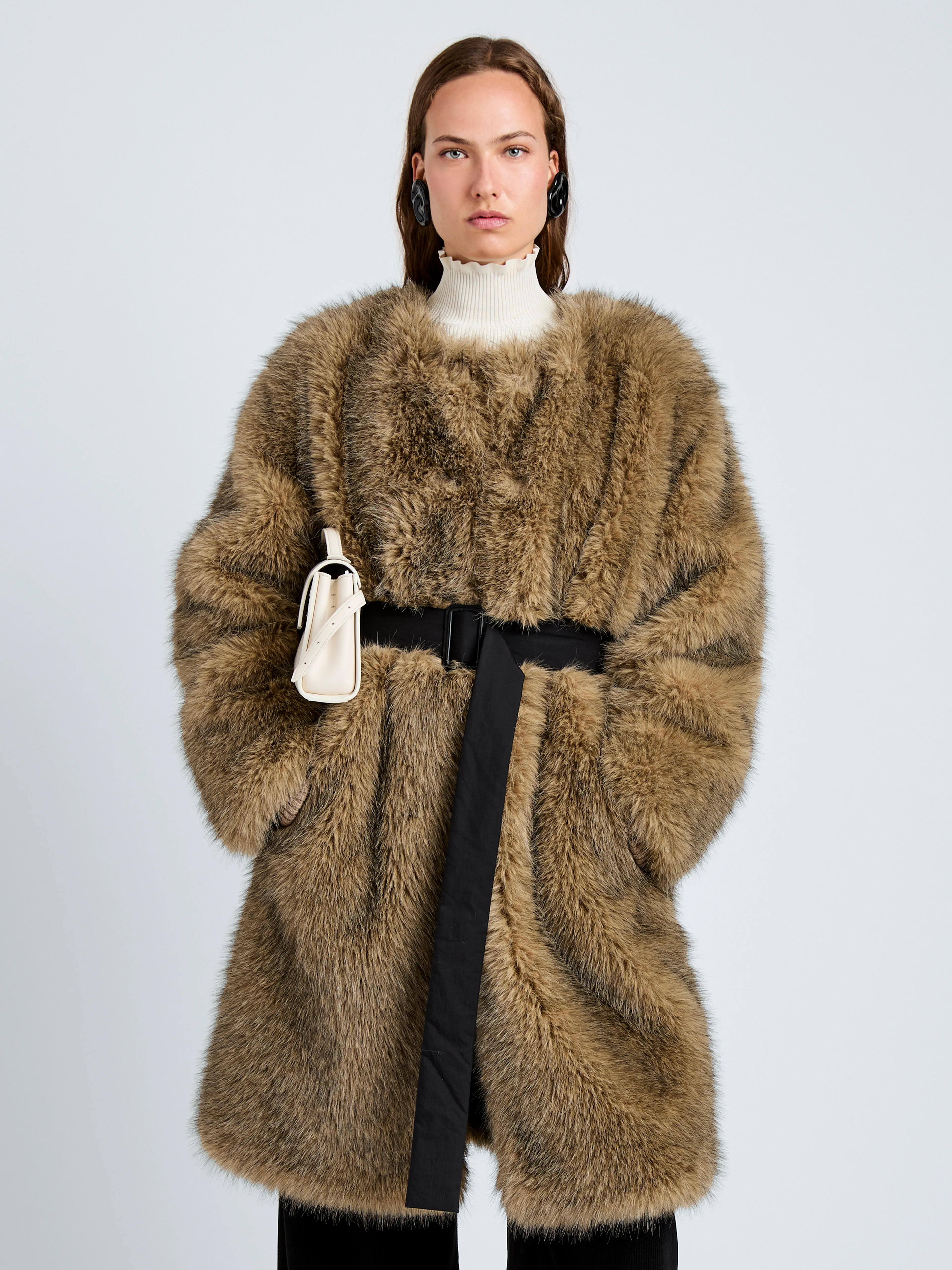 Khai Coat in Faux Fur sold by Proenza Schouler product image thumbnail 2