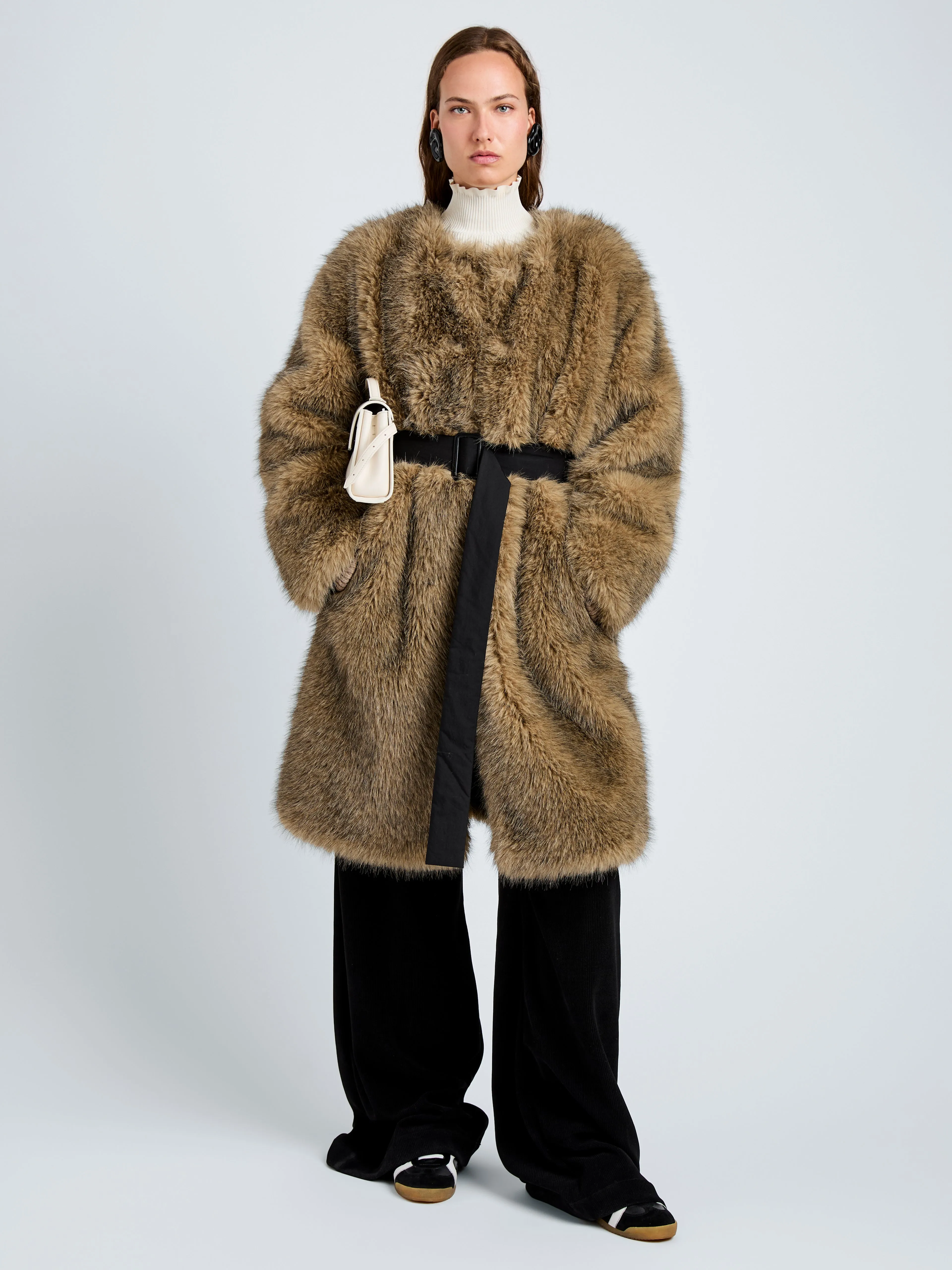 Khai Coat in Faux Fur sold by Proenza Schouler product image thumbnail 3