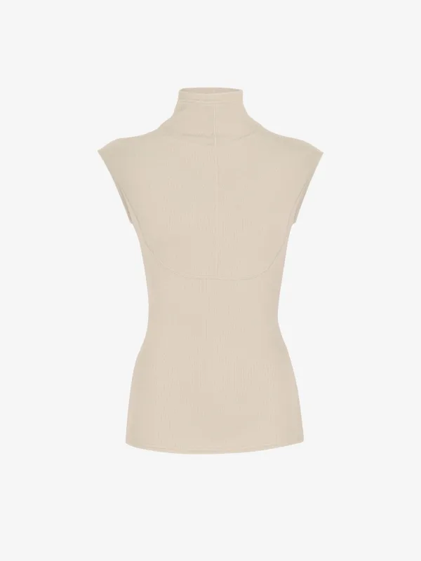 Zane Top in Brushed Rib sold by Proenza Schouler