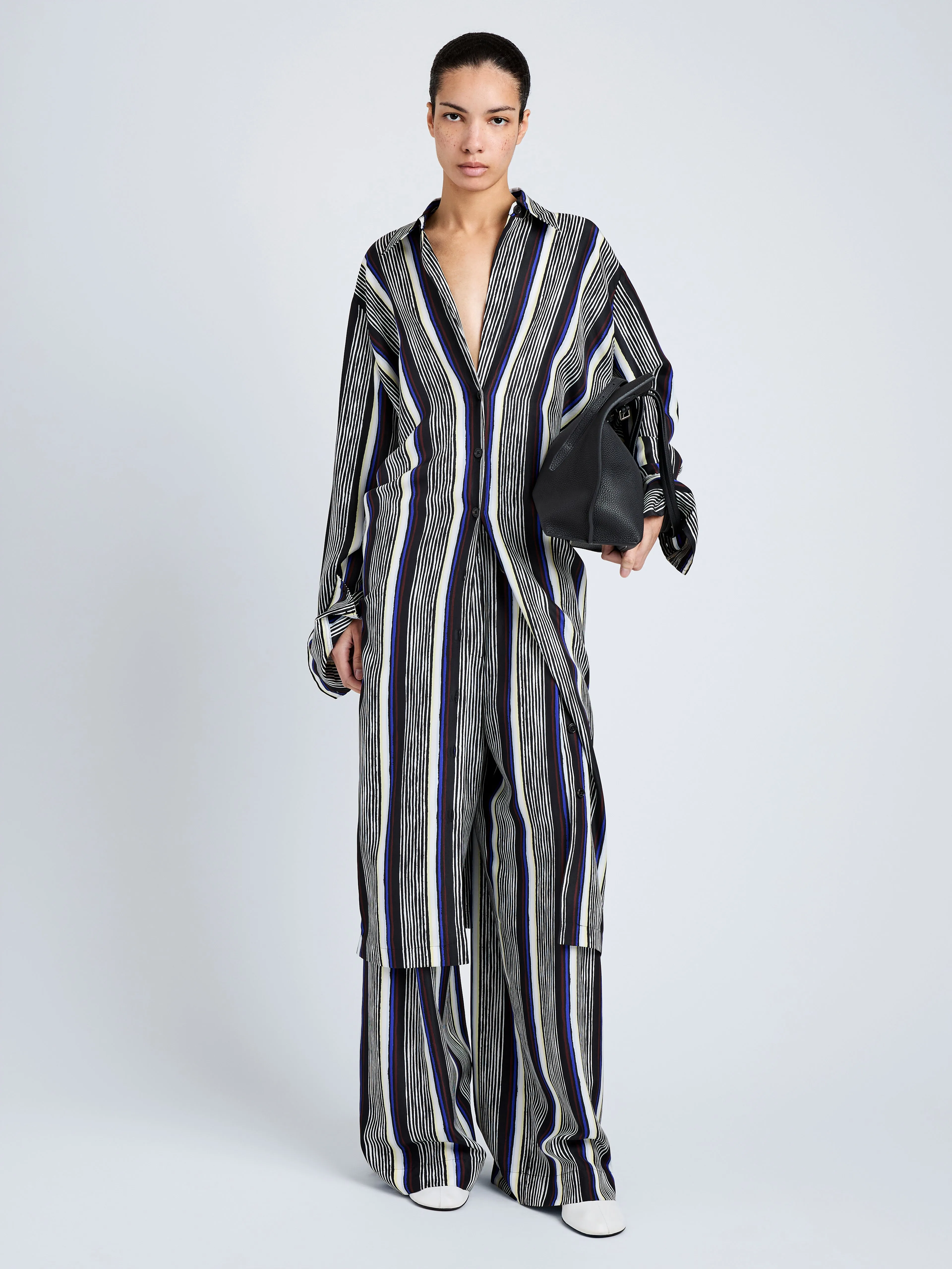 Amira Dress in Printed Silk Habotai sold by Proenza Schouler product image thumbnail 2