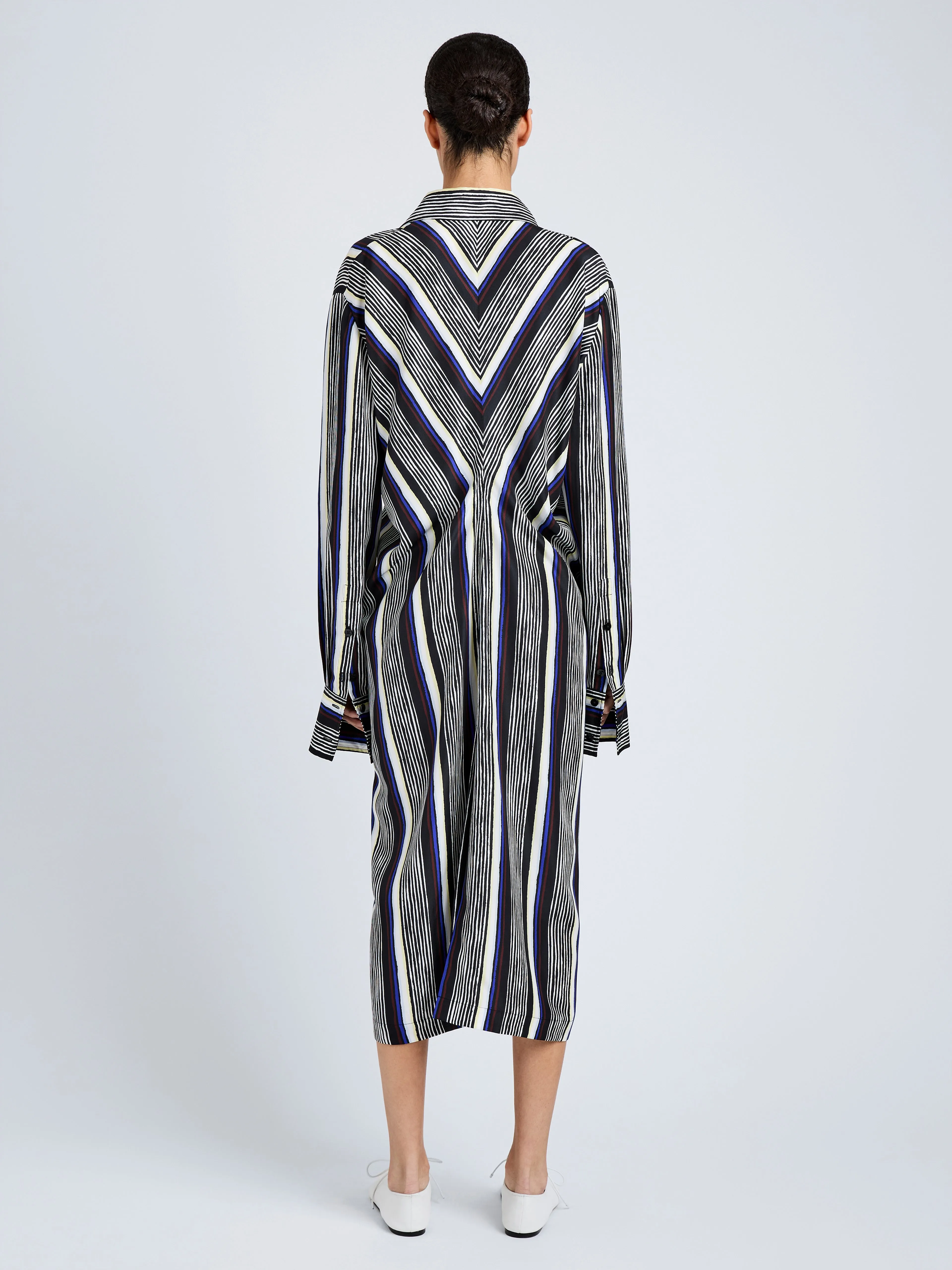 Amira Dress in Printed Silk Habotai sold by Proenza Schouler product image thumbnail 3