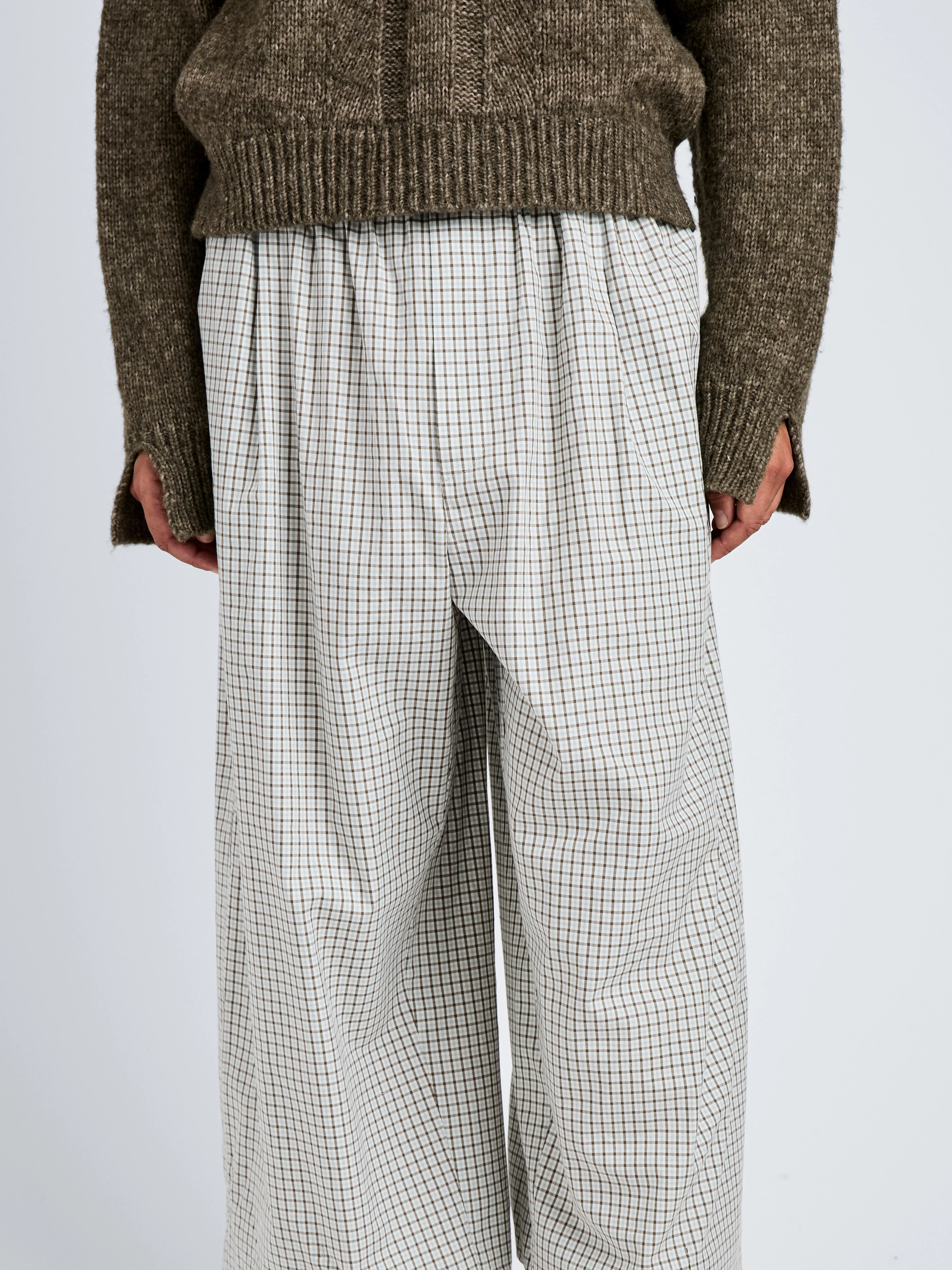 Kayla Pant in Check Shirting sold by Proenza Schouler product image thumbnail 5
