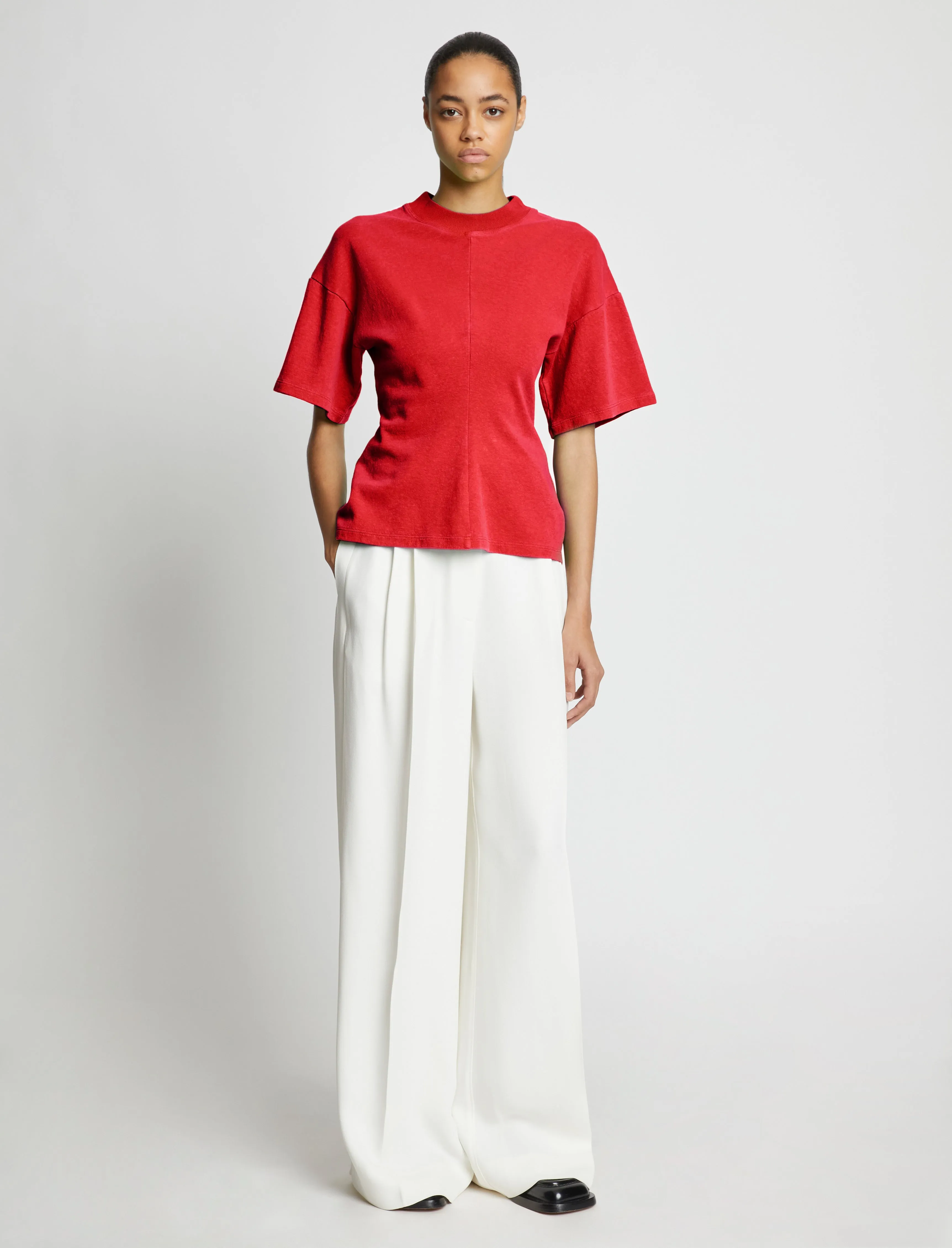 Eco Cotton Waisted T-Shirt sold by Proenza Schouler product image thumbnail 3