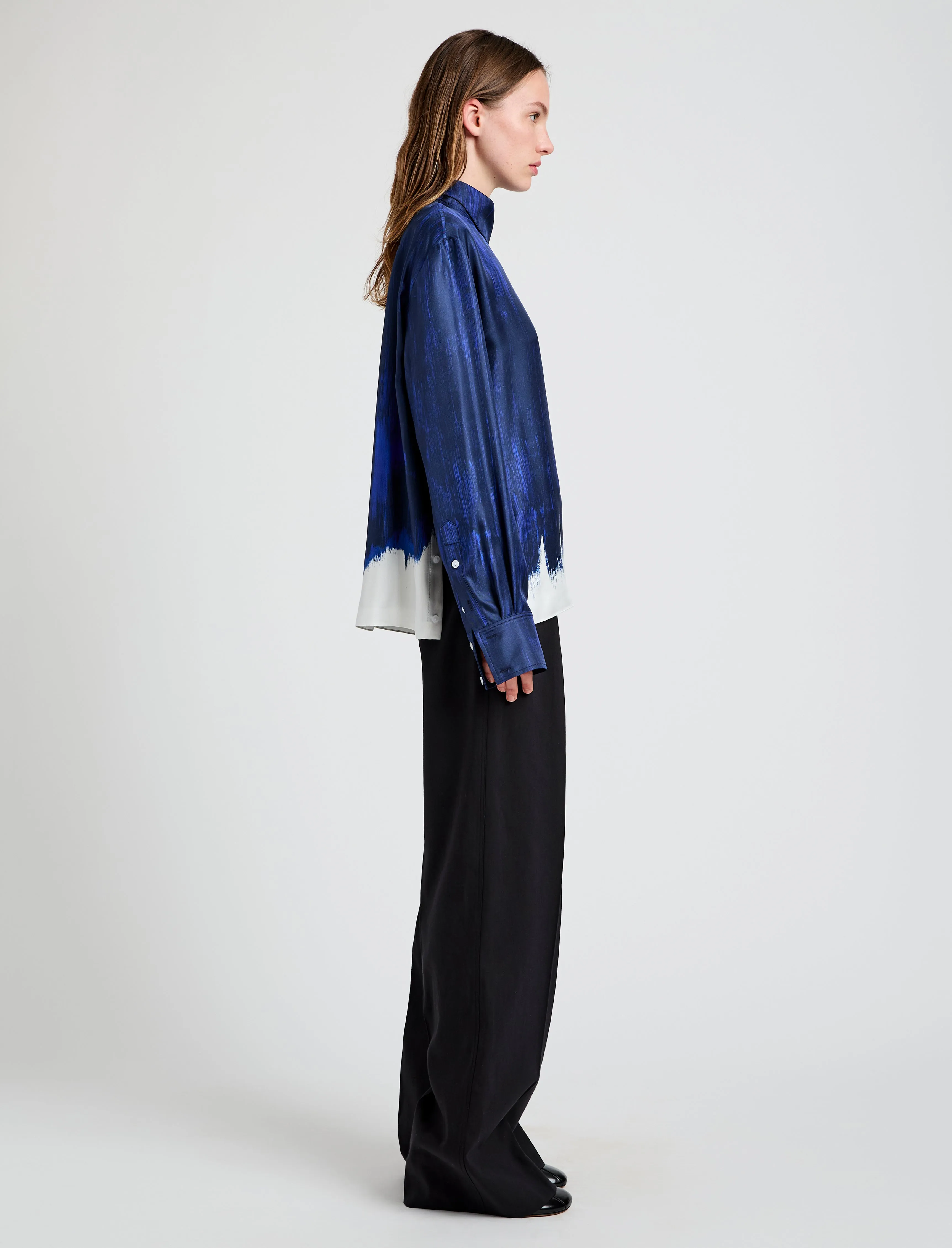 Mara Top in Double Printed Silk Twill sold by Proenza Schouler product image thumbnail 4