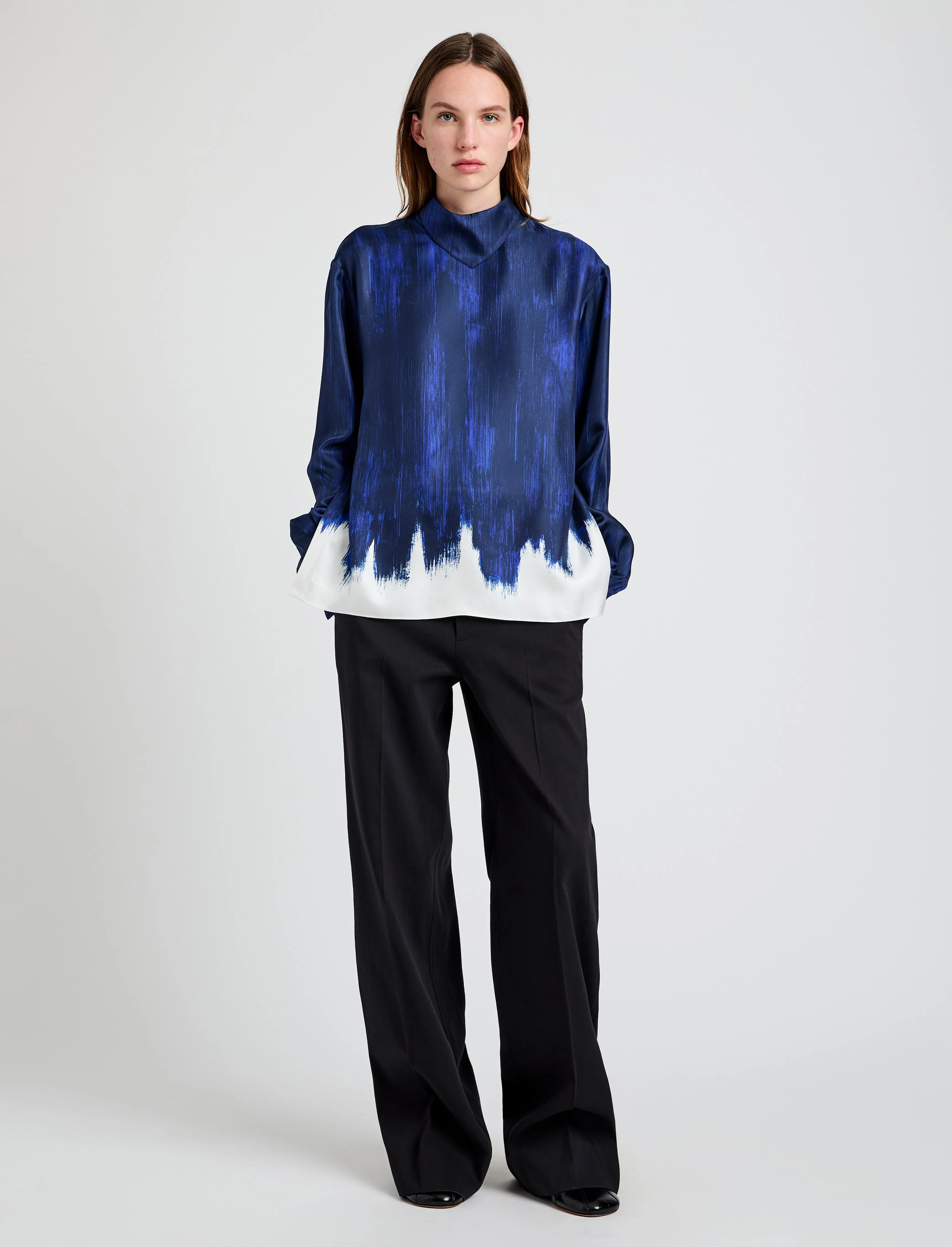 Mara Top in Double Printed Silk Twill sold by Proenza Schouler product image thumbnail 3