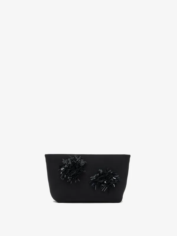Bond Clutch in Embroidered Compact Crepe sold by Proenza Schouler