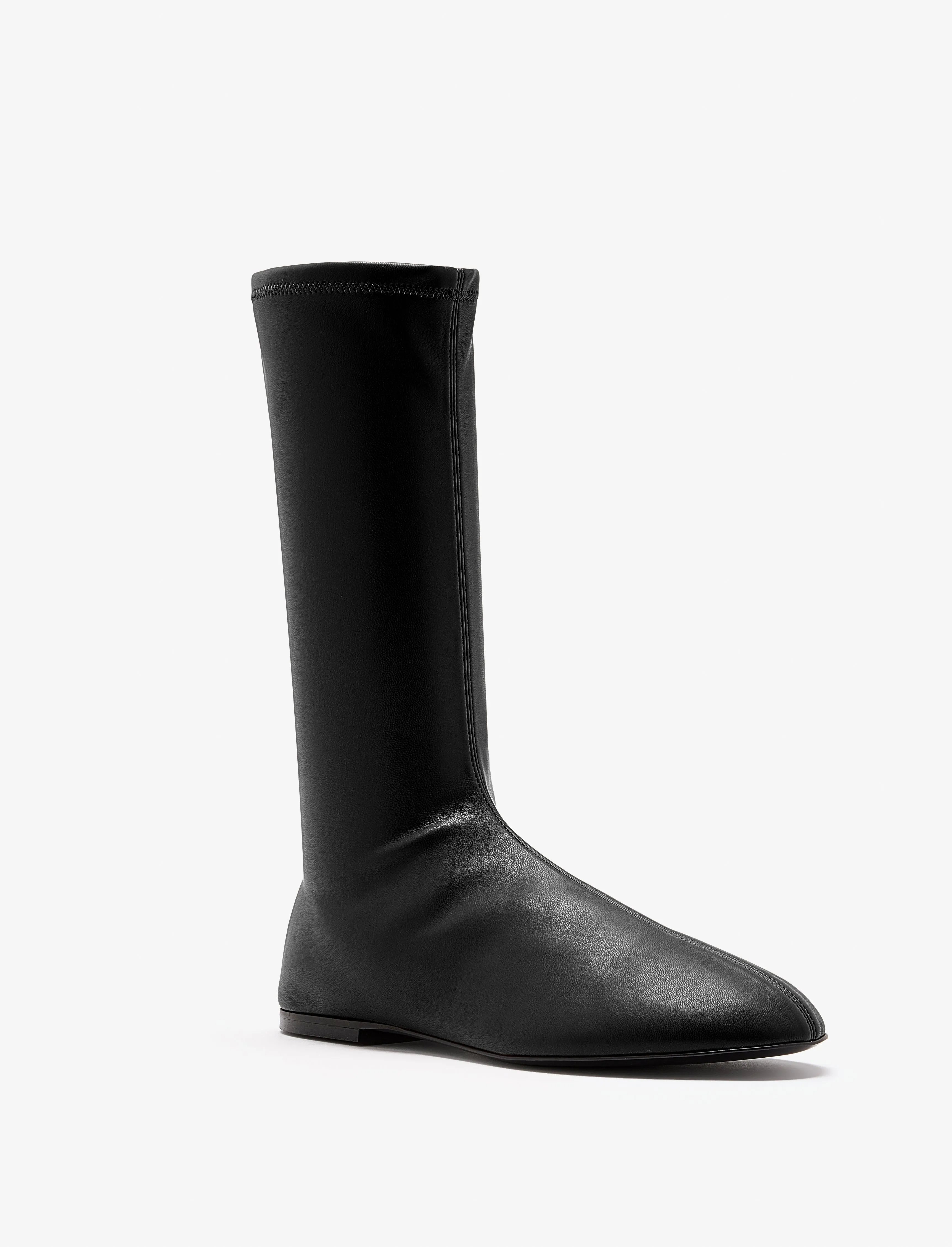 Tee Sock Boots in Faux Leather sold by Proenza Schouler product image thumbnail 2