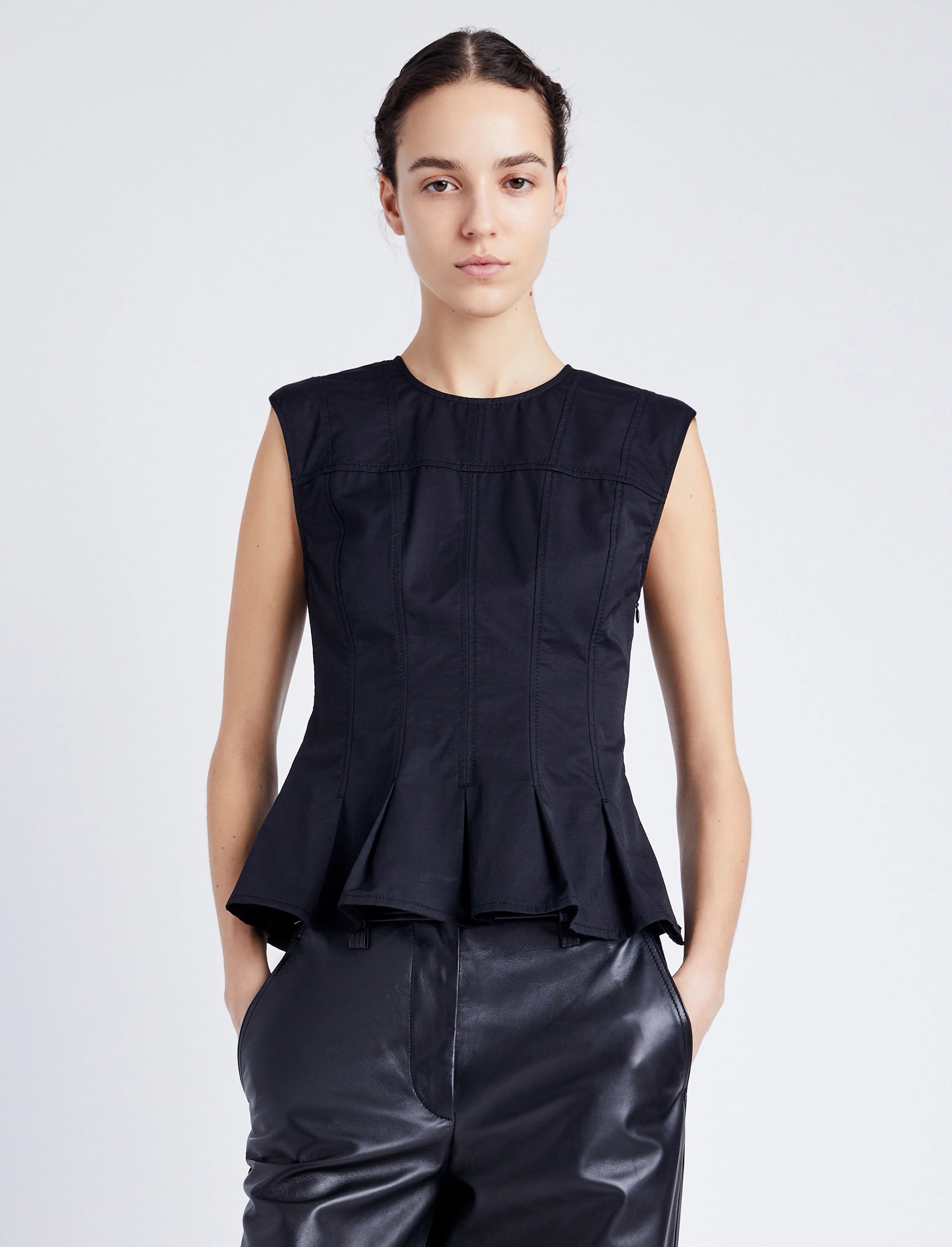 Felix Top in Tech Cotton sold by Proenza Schouler product image thumbnail 2