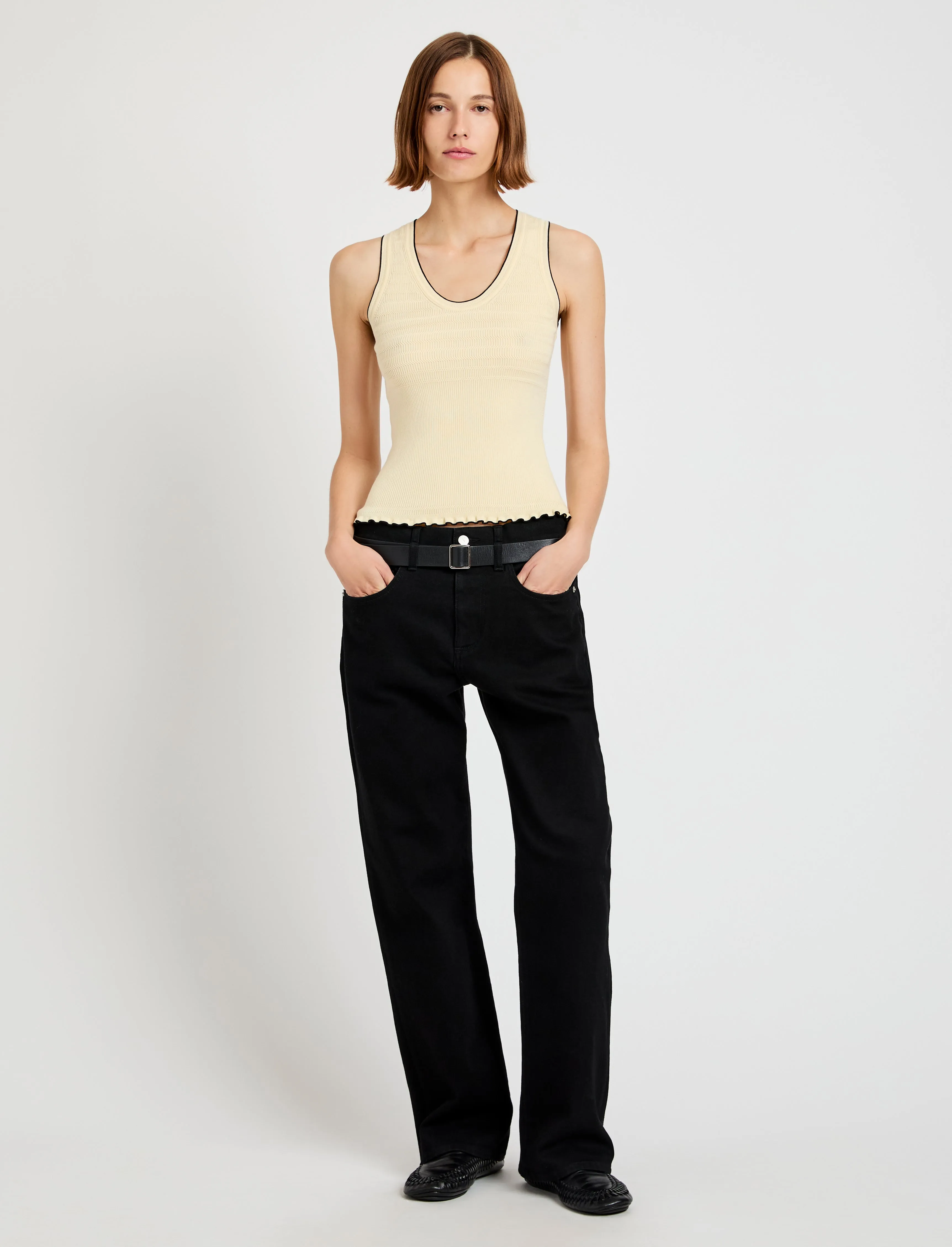Eloise Knit Top in Lightweight Cotton sold by Proenza Schouler product image thumbnail 3