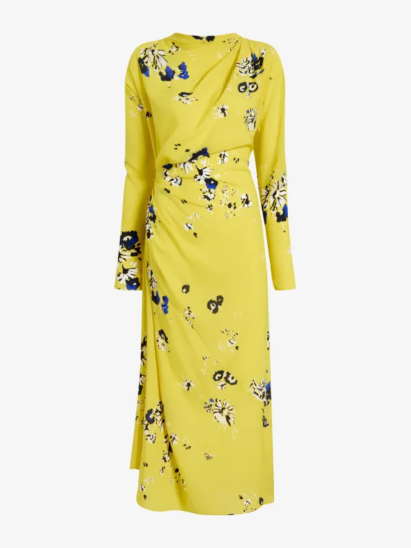 Trudie Dress In Printed Silk Viscose made by Proenza Schouler