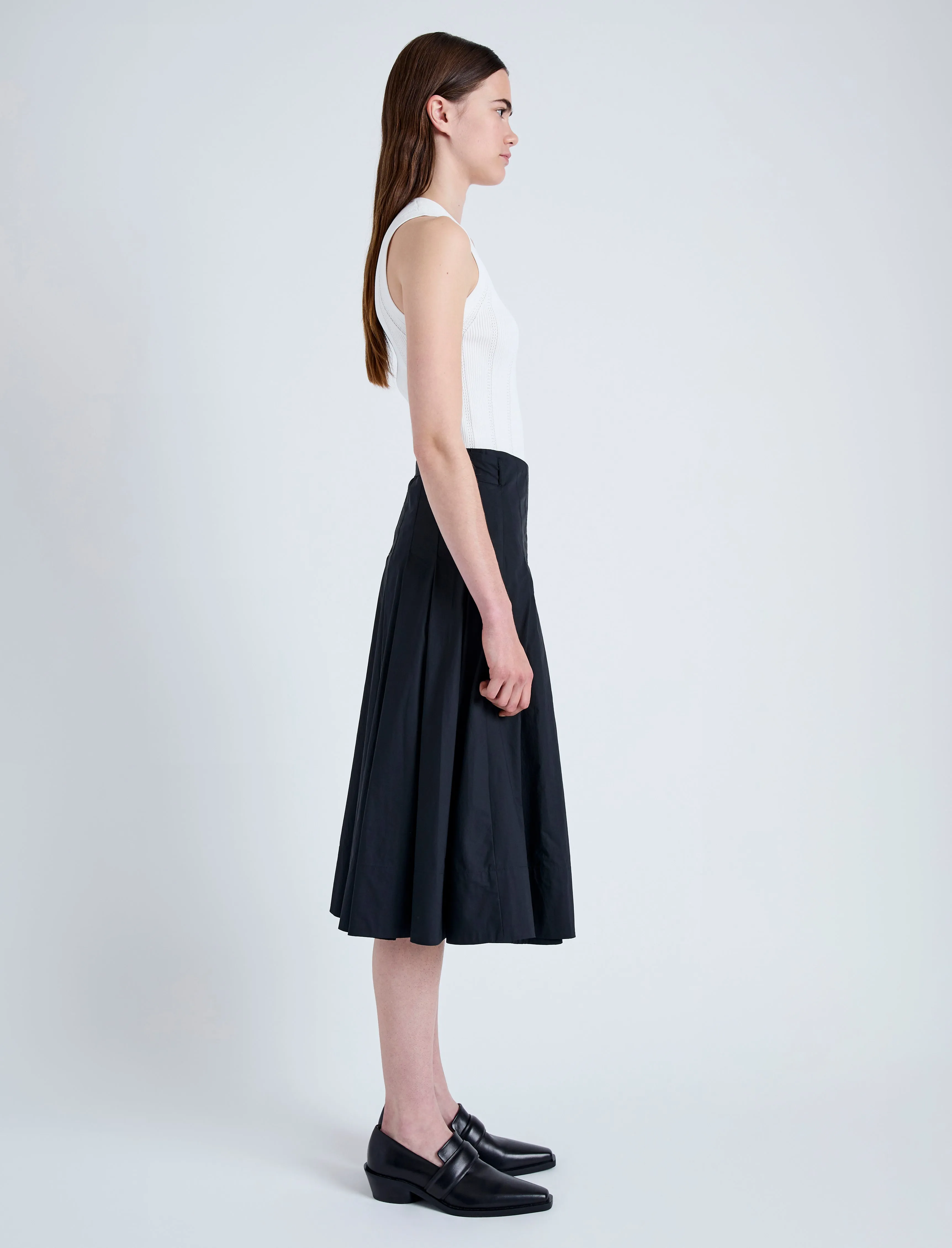 Peters Skirt in Tech Poplin sold by Proenza Schouler product image thumbnail 3