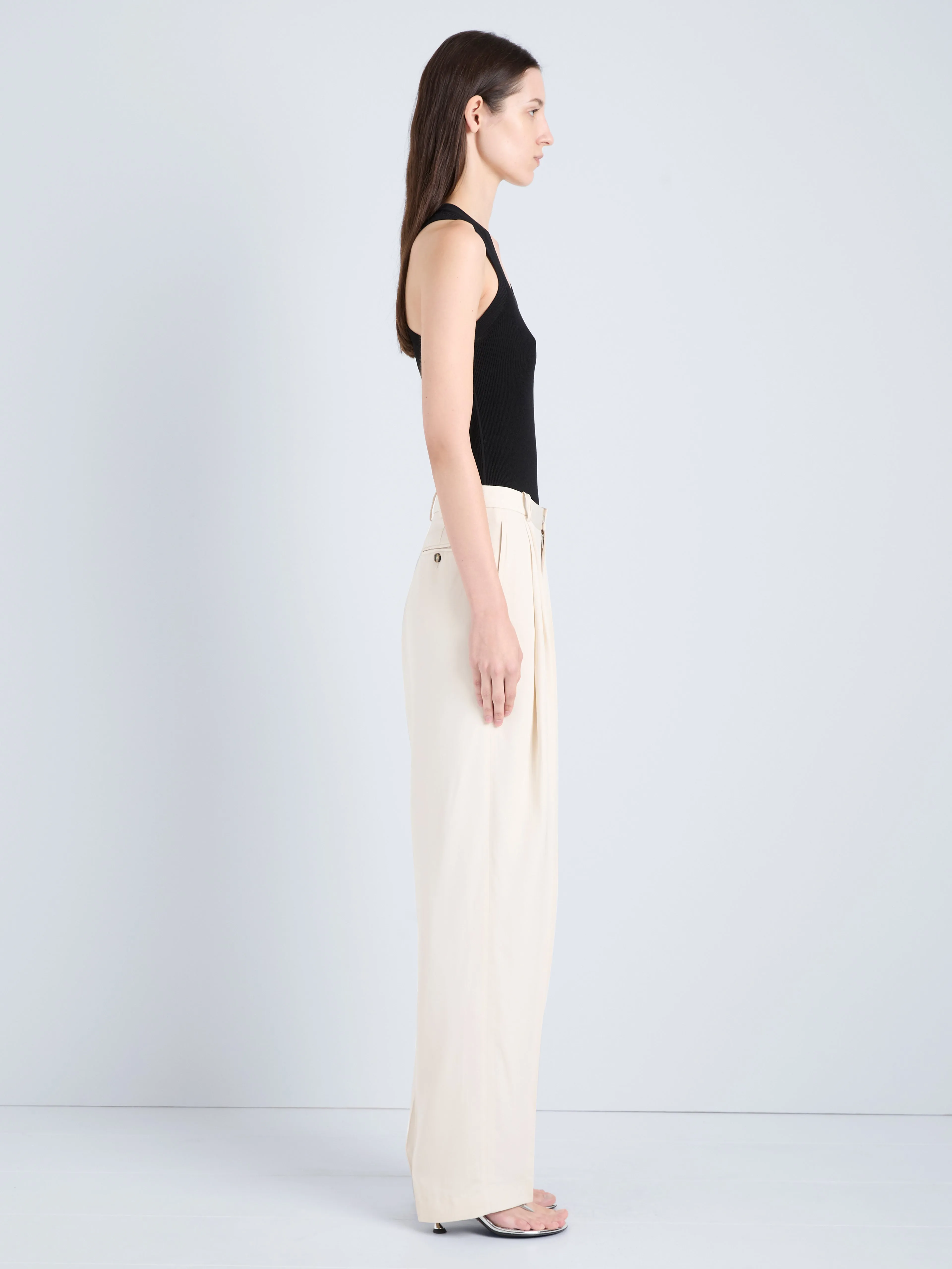 Roberts Tank in Matte Viscose Rib sold by Proenza Schouler product image thumbnail 4