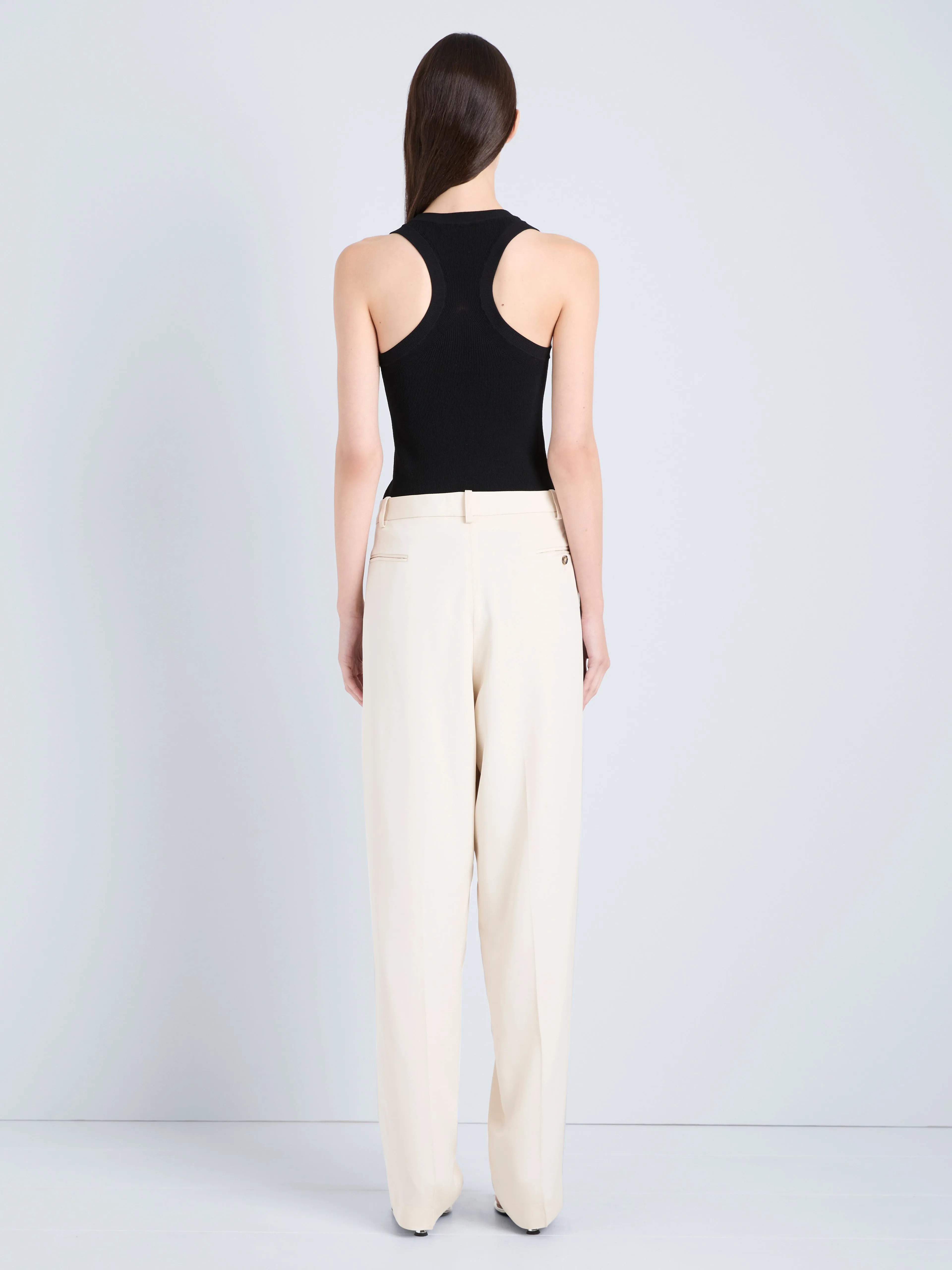 Roberts Tank in Matte Viscose Rib sold by Proenza Schouler product image thumbnail 5