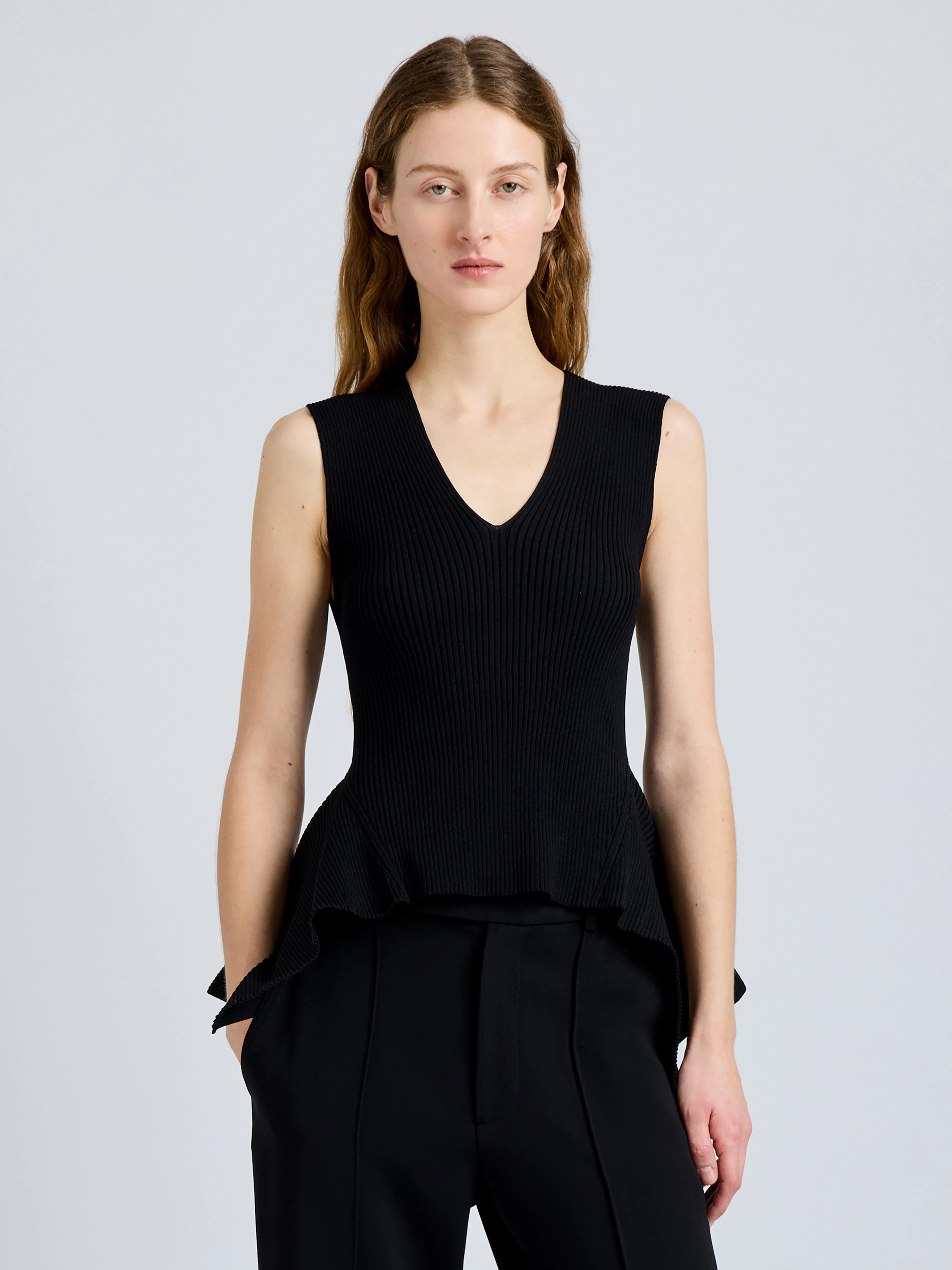 Eugenie Top in Rib Knit sold by Proenza Schouler product image thumbnail 2