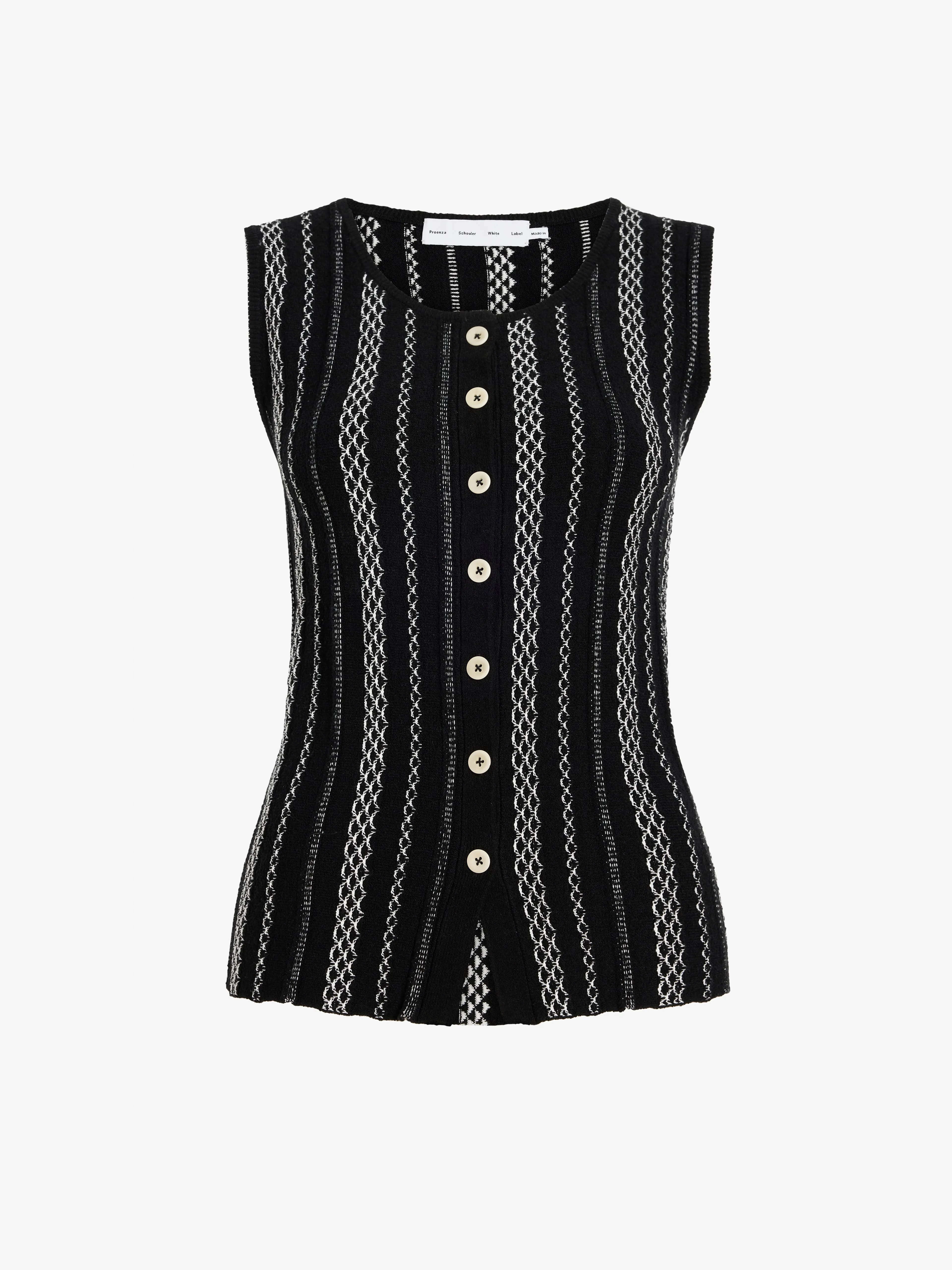 Alyna Vest in Textured Knit sold by Proenza Schouler