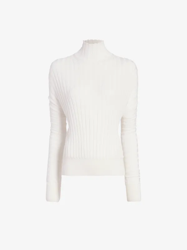 Luiza Sweater in Sunburst Rib made by Proenza Schouler