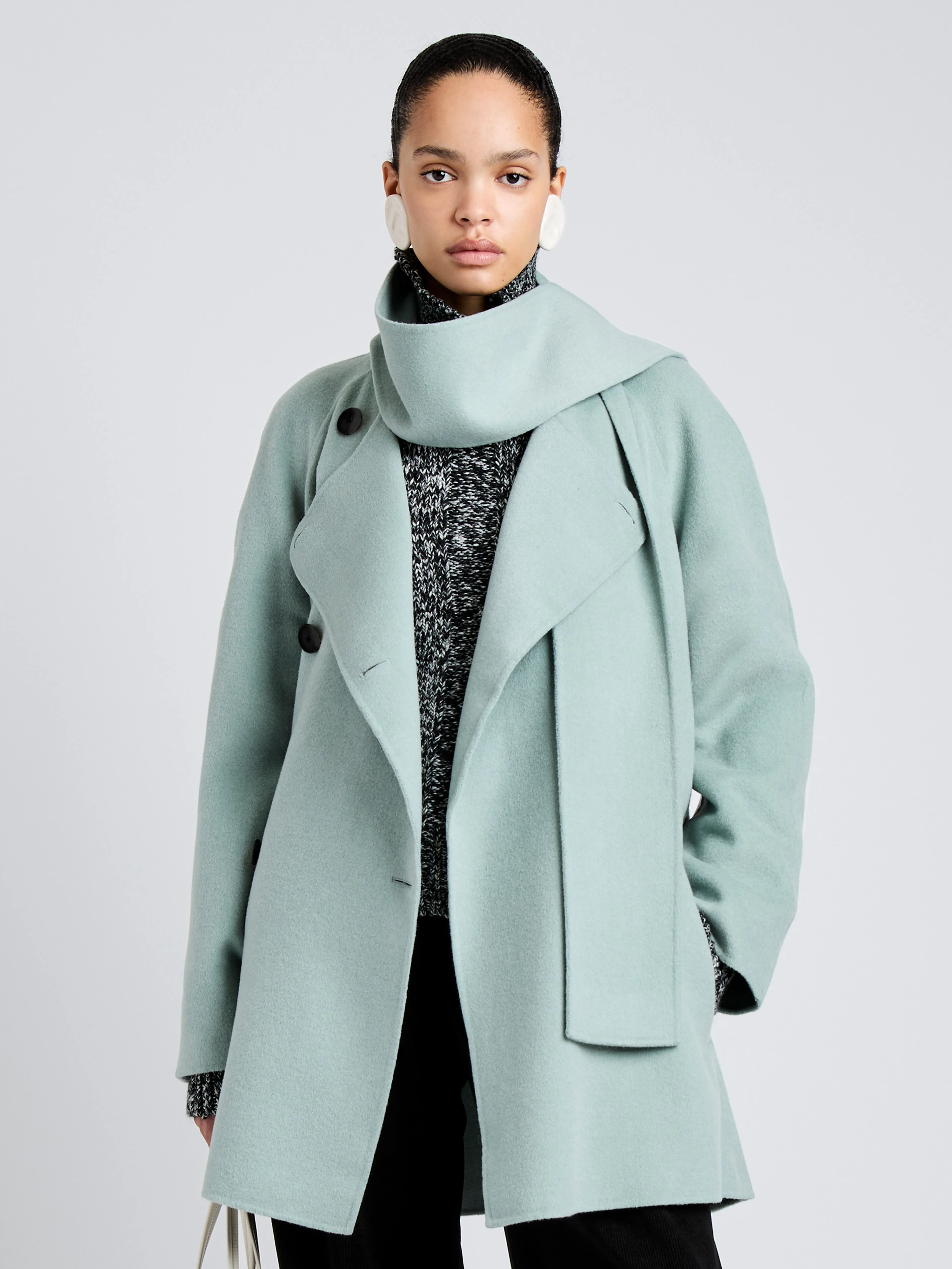 Brisa Coat in Lightweight Double Face Wool sold by Proenza Schouler product image thumbnail 2
