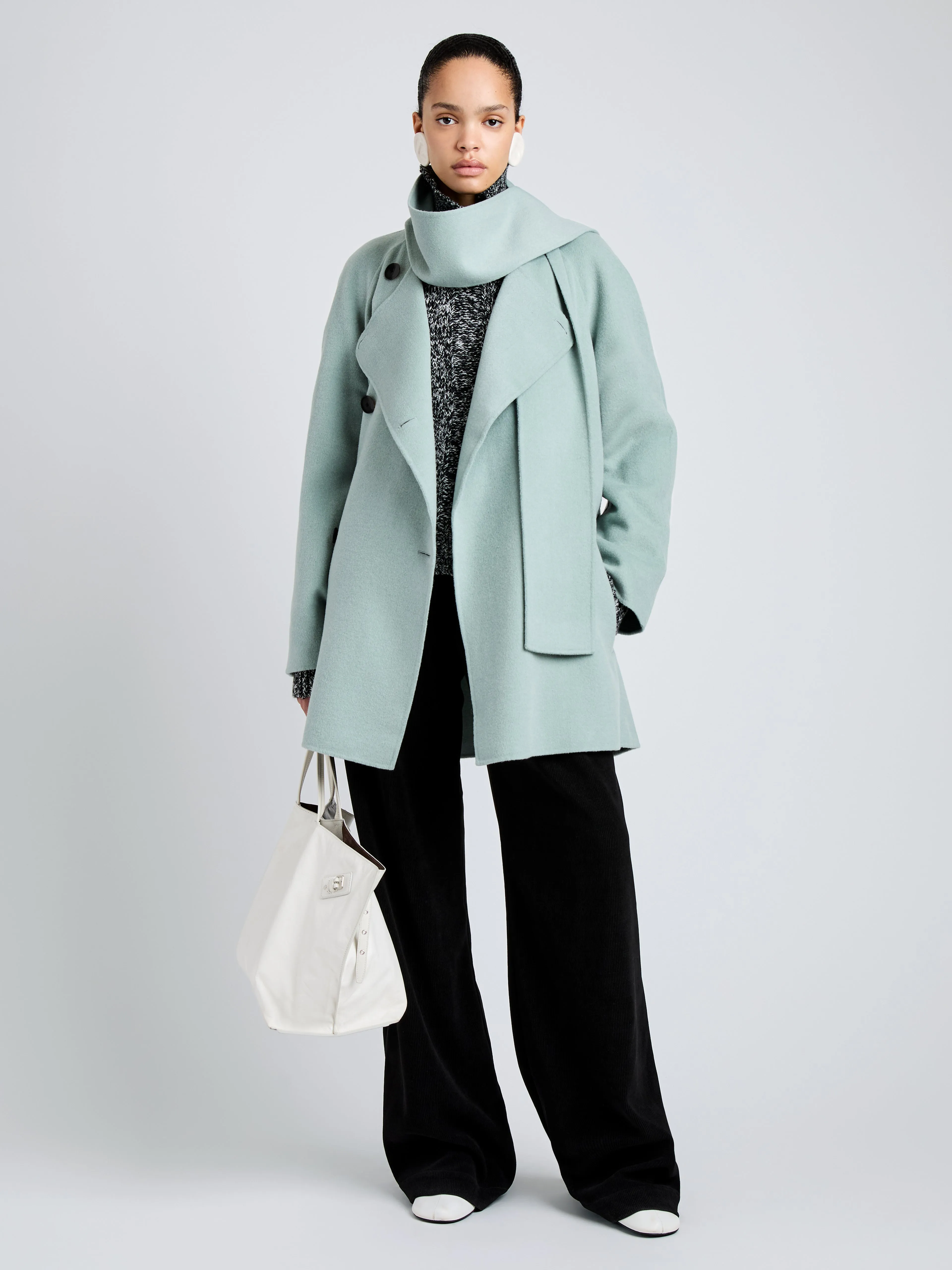 Brisa Coat in Lightweight Double Face Wool sold by Proenza Schouler product image thumbnail 3