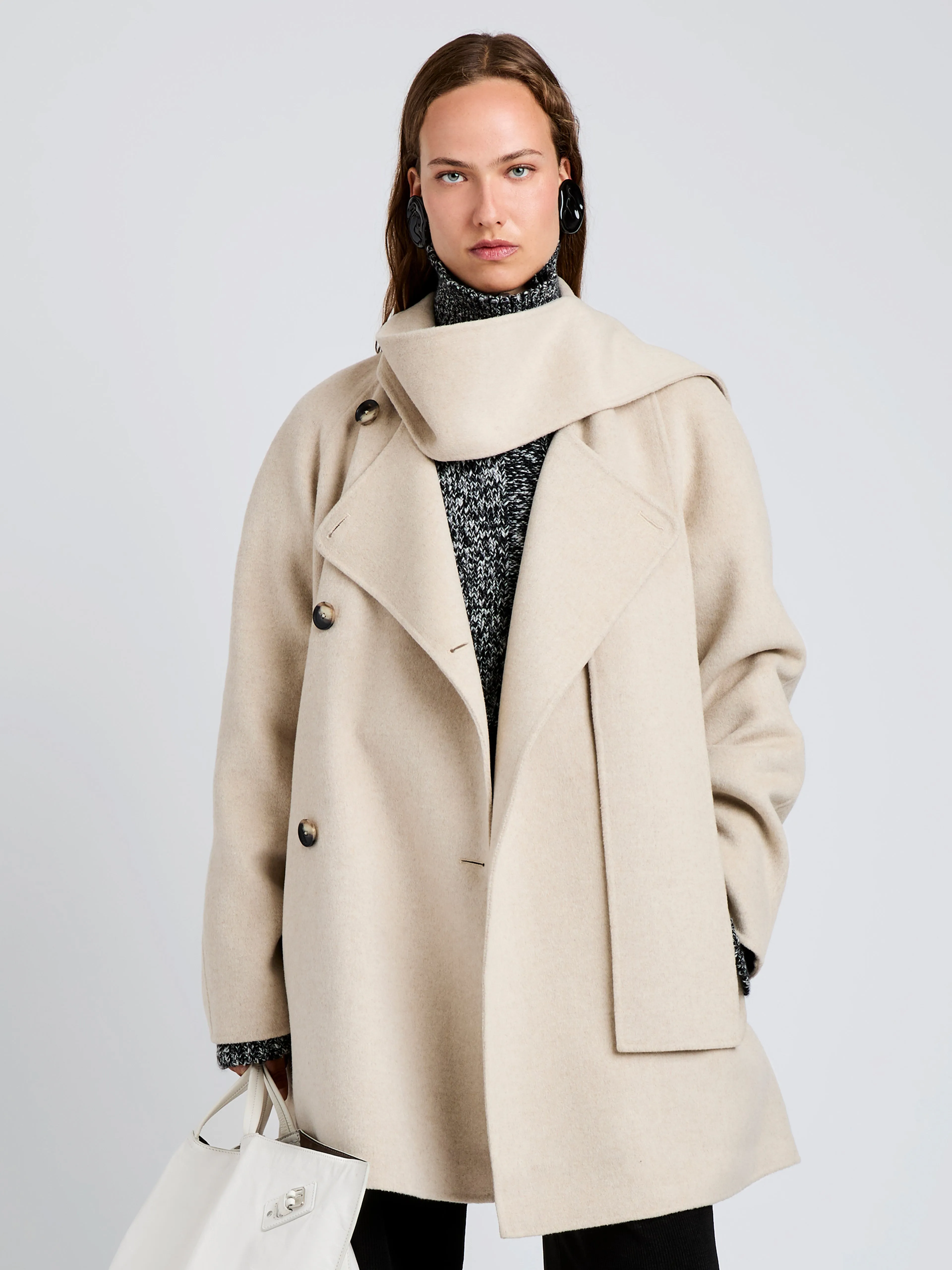 Brisa Coat in Lightweight Double Face Wool sold by Proenza Schouler product image thumbnail 2