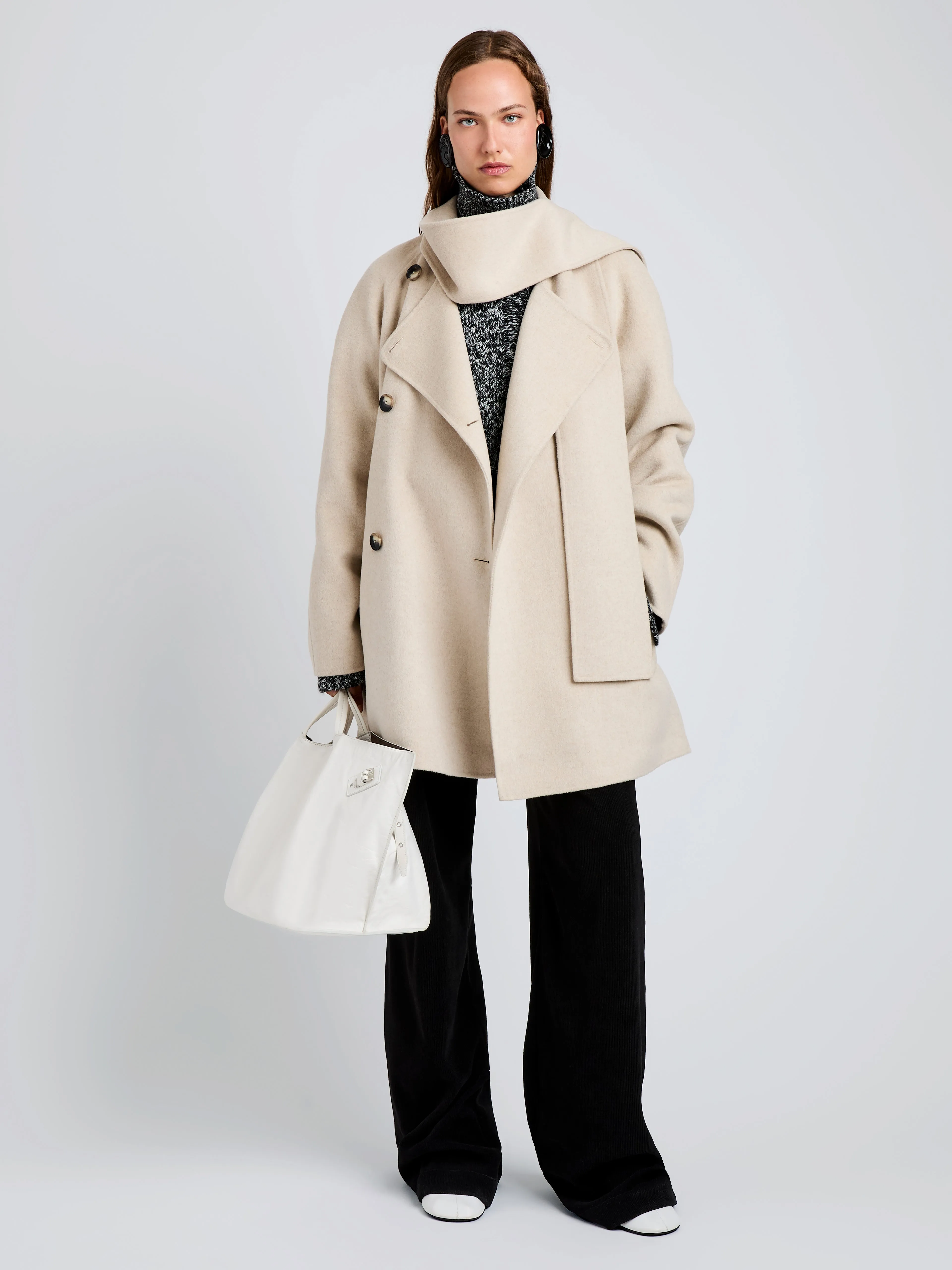Brisa Coat in Lightweight Double Face Wool sold by Proenza Schouler product image thumbnail 3
