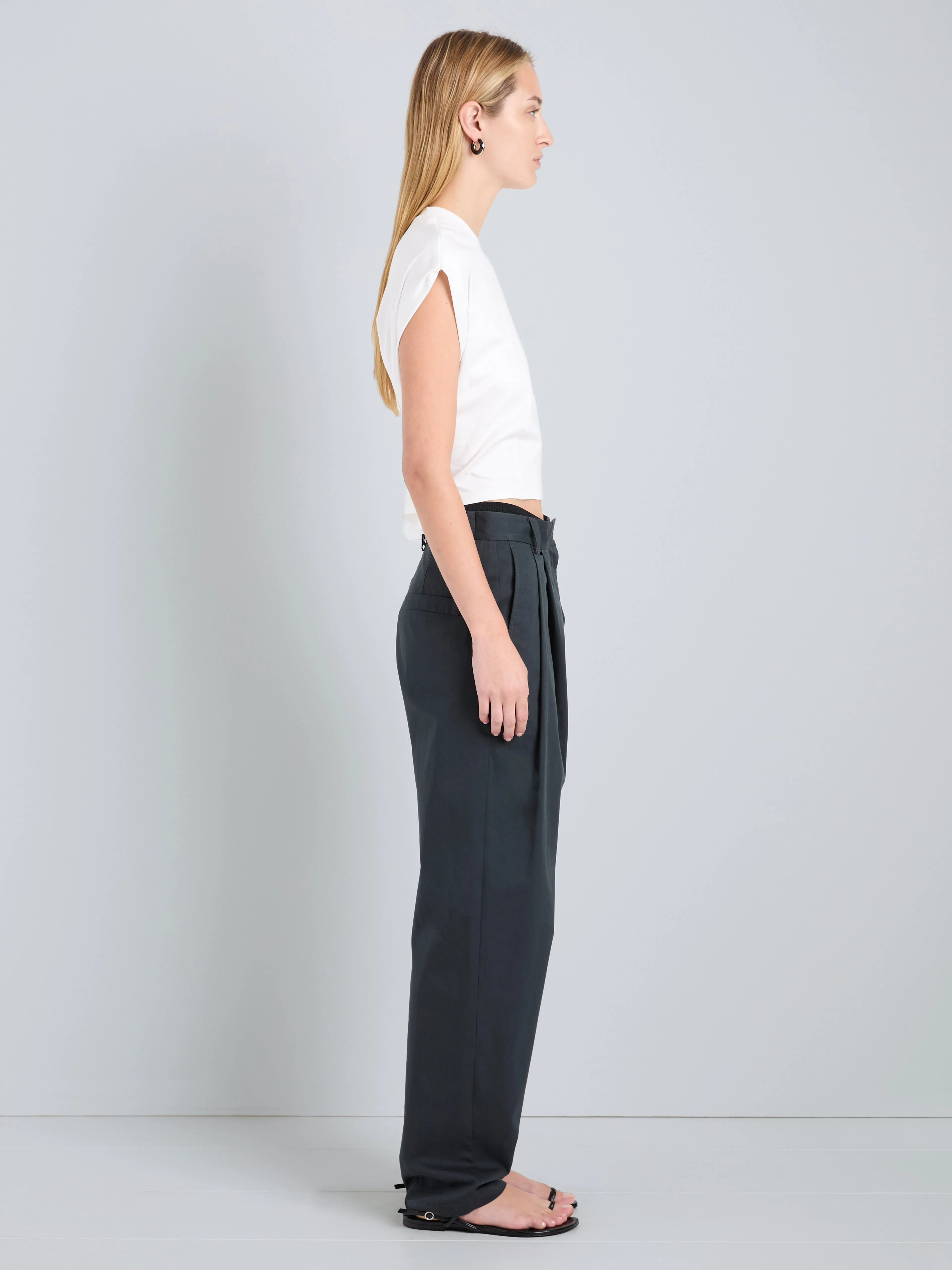 Taya Pant in Outerwear Cotton sold by Proenza Schouler product image thumbnail 3