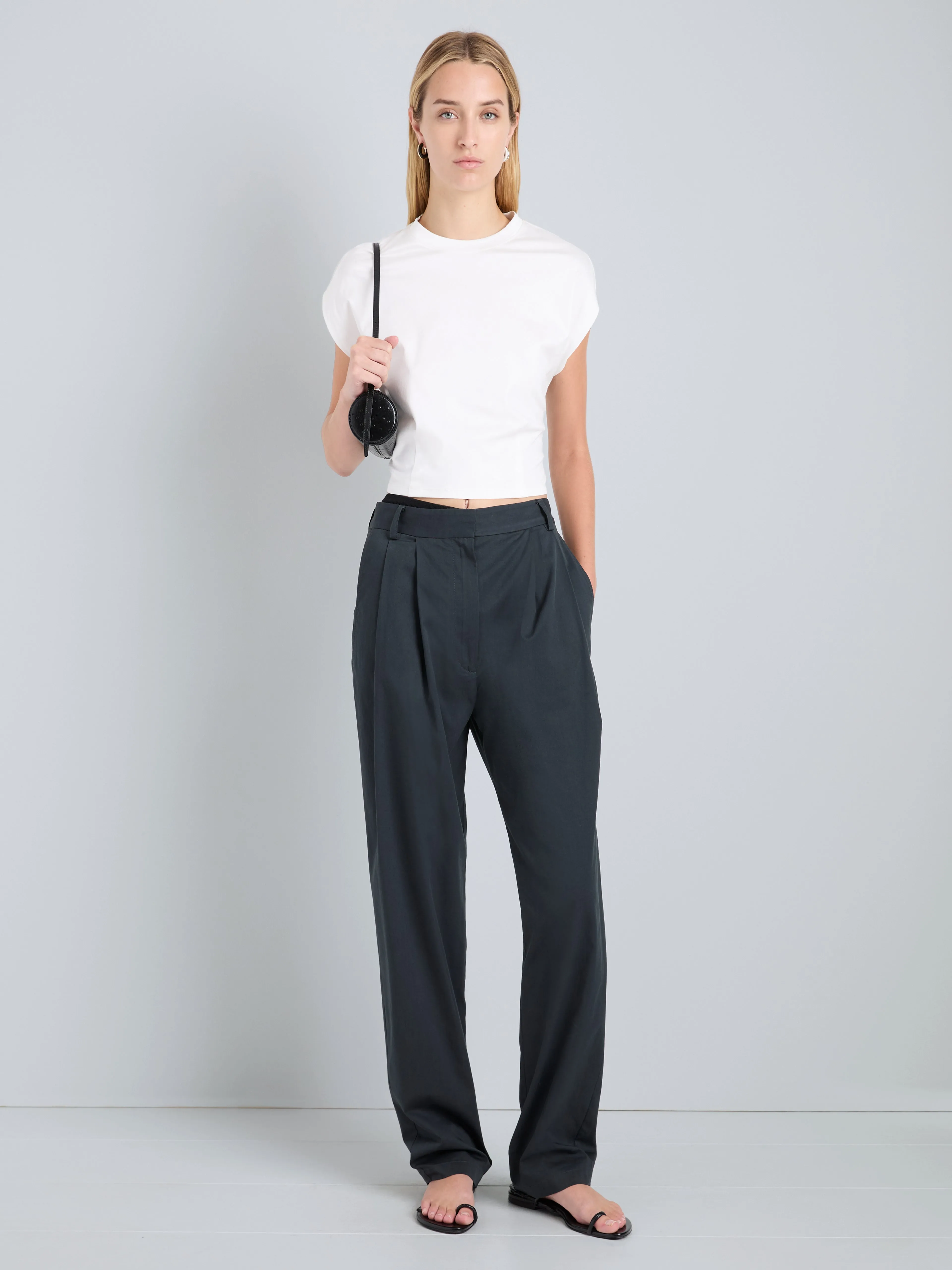 Taya Pant in Outerwear Cotton sold by Proenza Schouler product image thumbnail 2