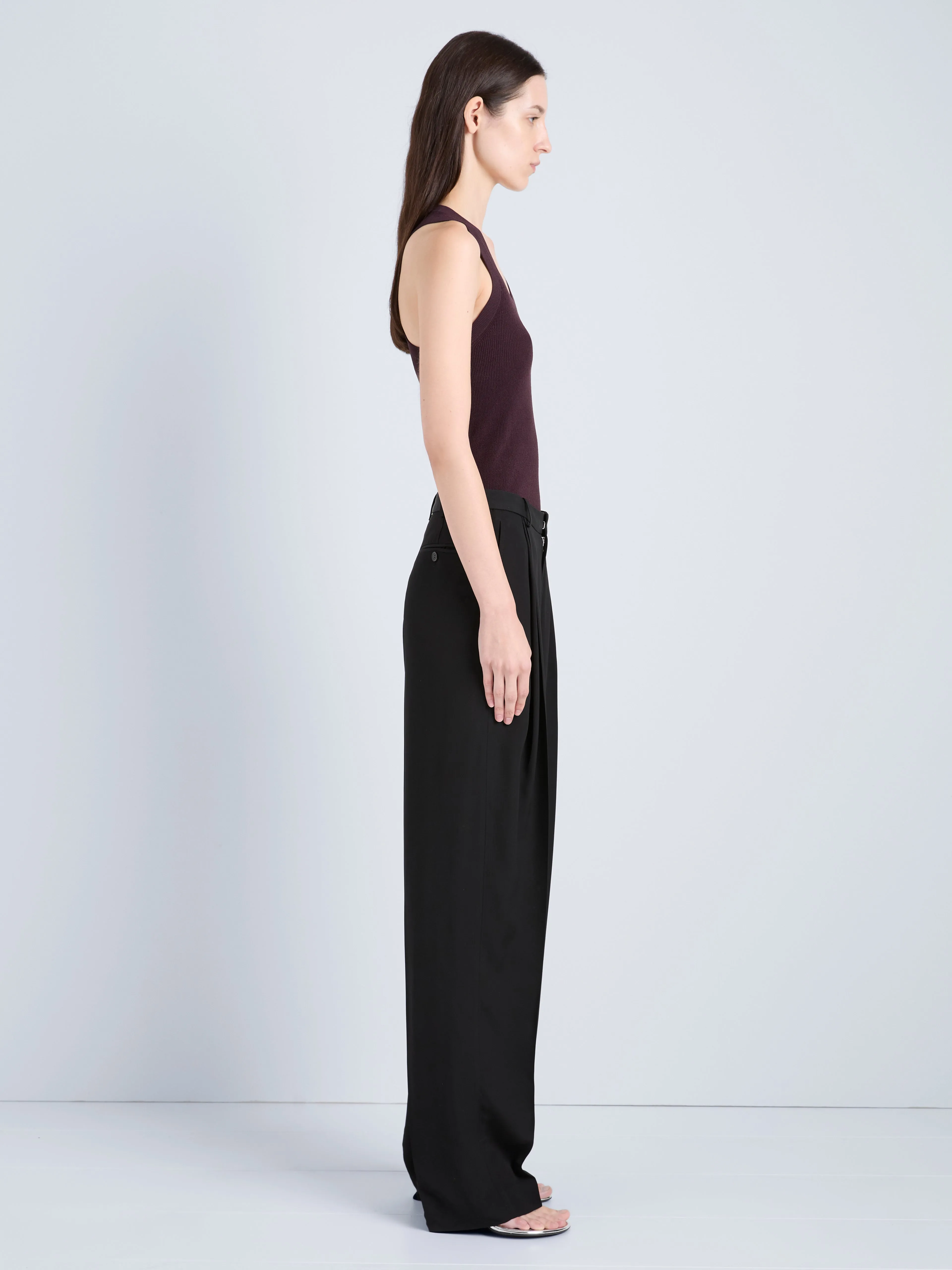 Roberts Tank in Matte Viscose Rib sold by Proenza Schouler product image thumbnail 4