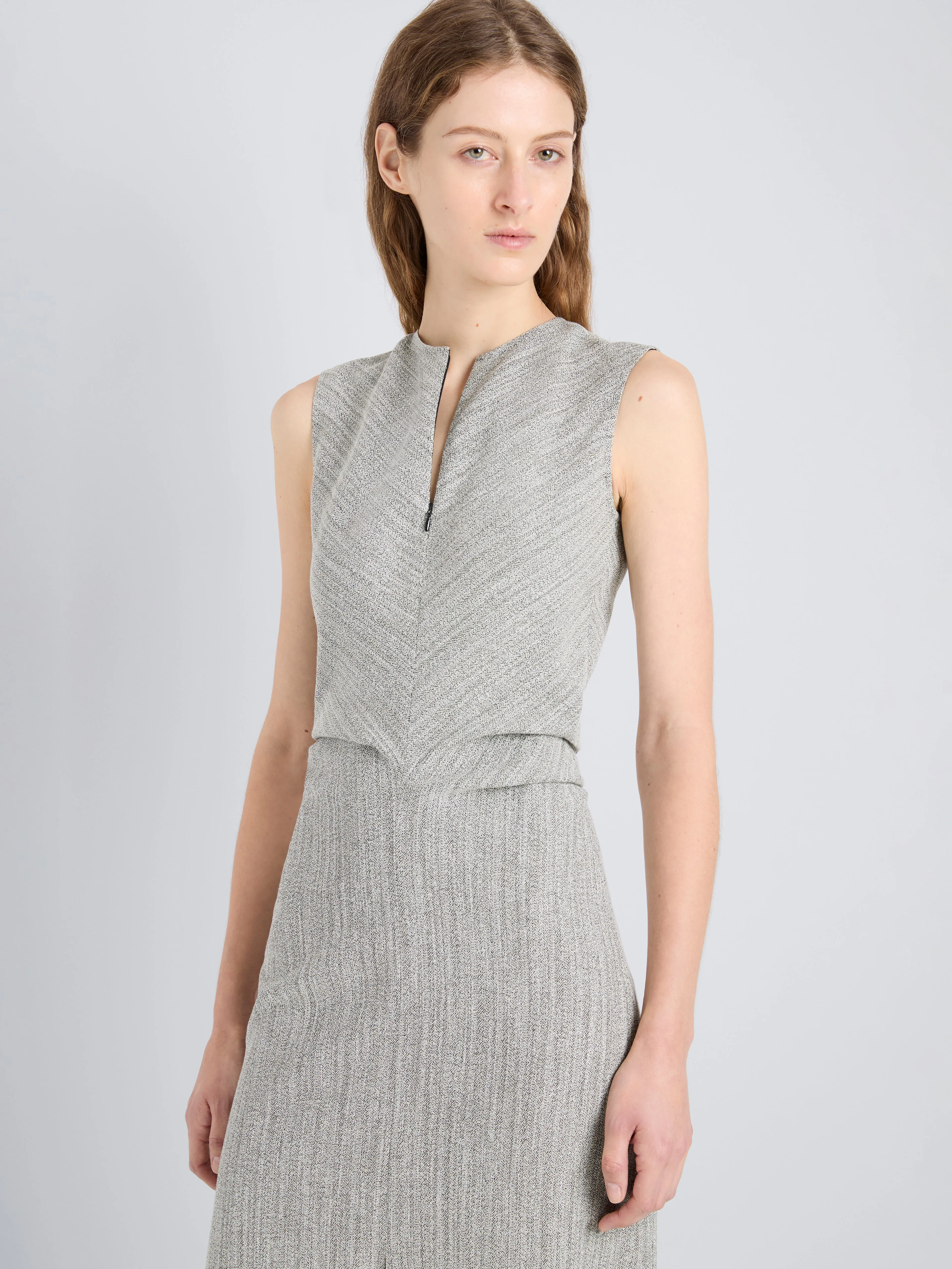 Selene Dress in Static Suiting sold by Proenza Schouler product image thumbnail 5