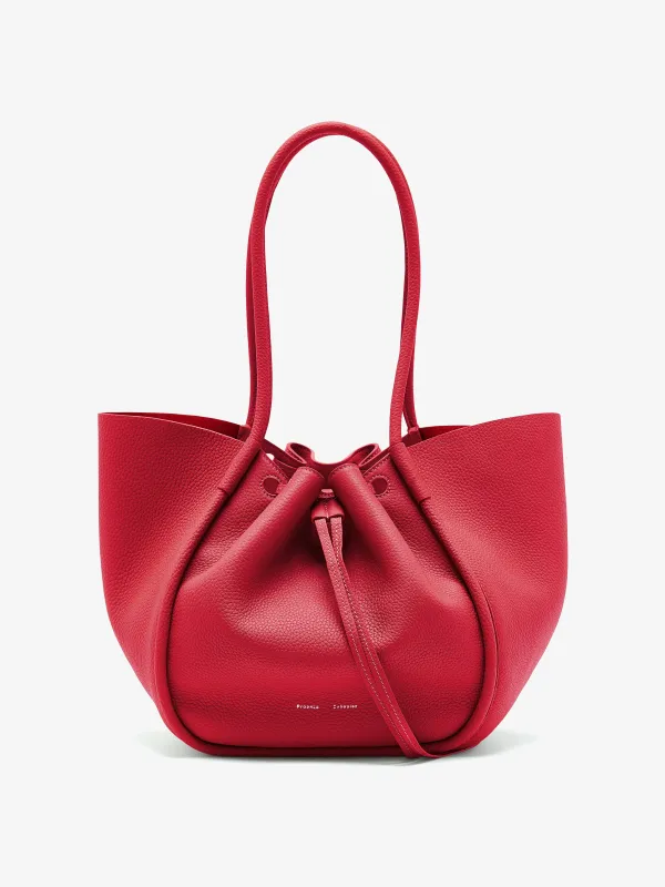 Large Ruched Tote in Soft Pebbled Calf sold by Proenza Schouler