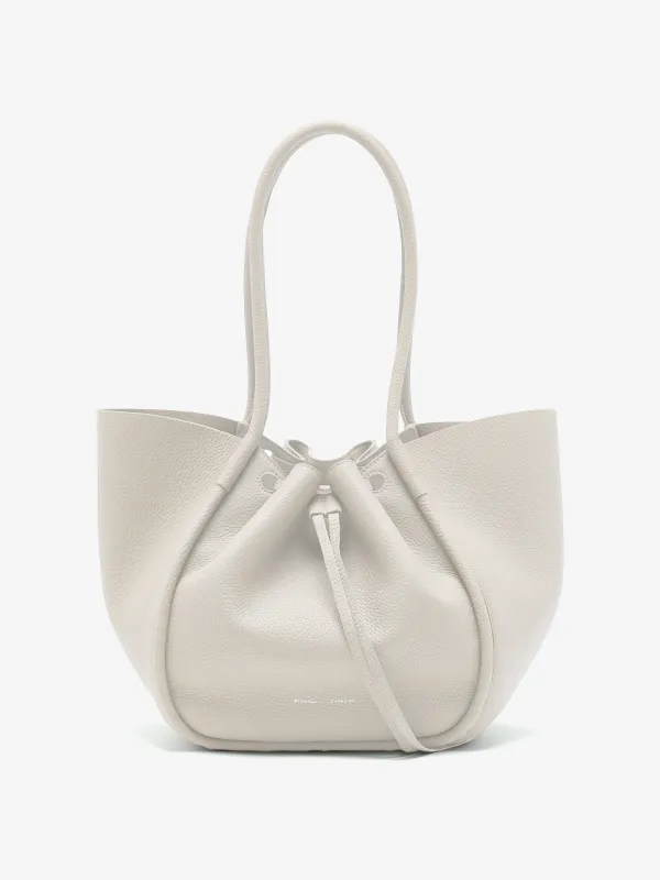 Large Ruched Tote in Soft Pebbled Calf sold by Proenza Schouler
