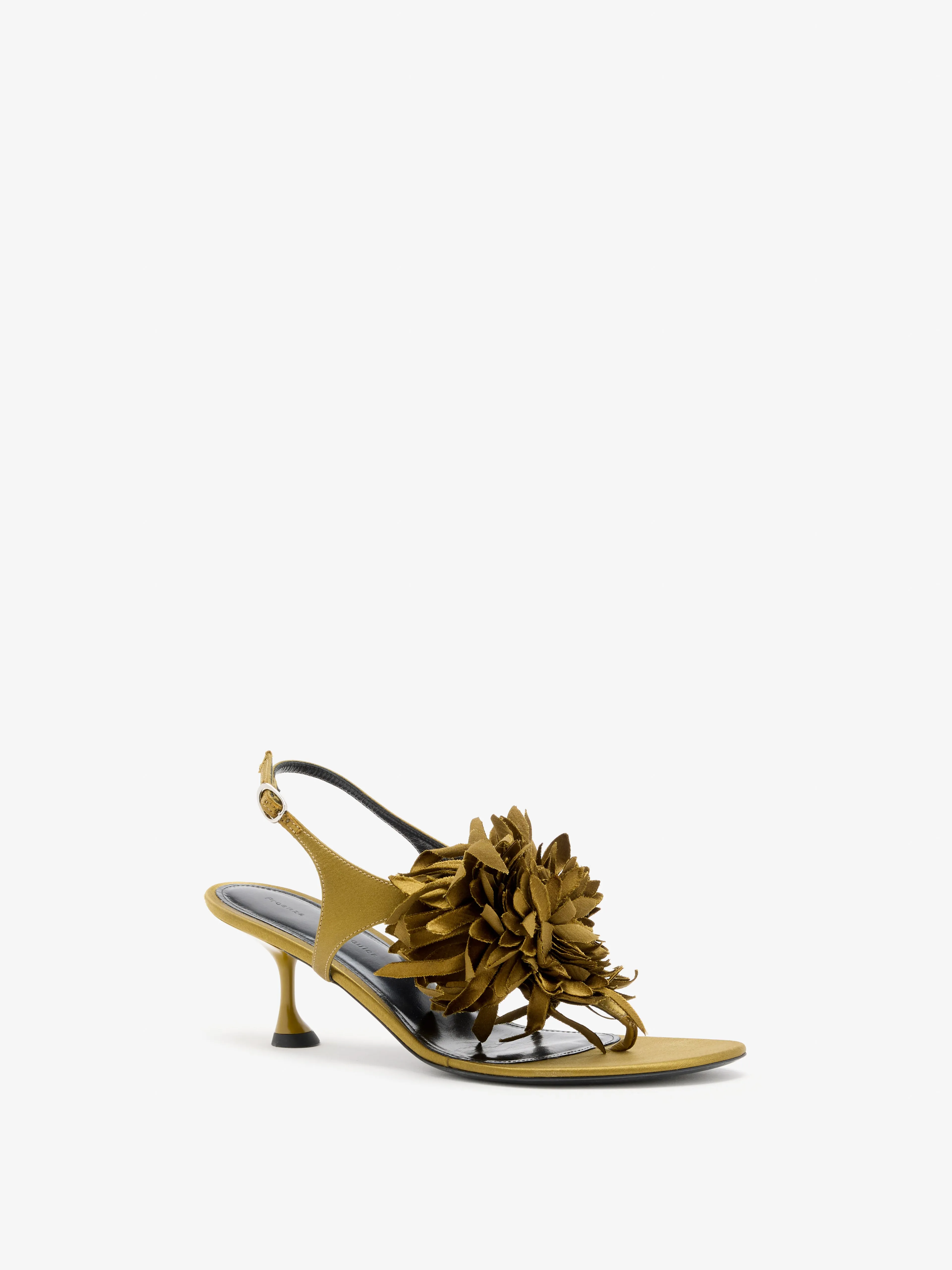 Tee Thong Flower Sandals in Satin sold by Proenza Schouler product image thumbnail 2