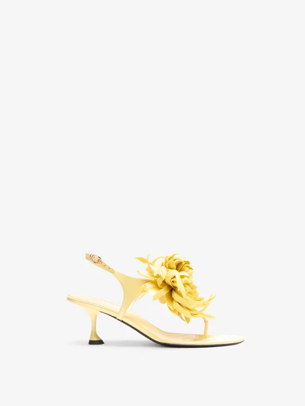 Tee Thong Flower Sandals in Satin sold by Proenza Schouler