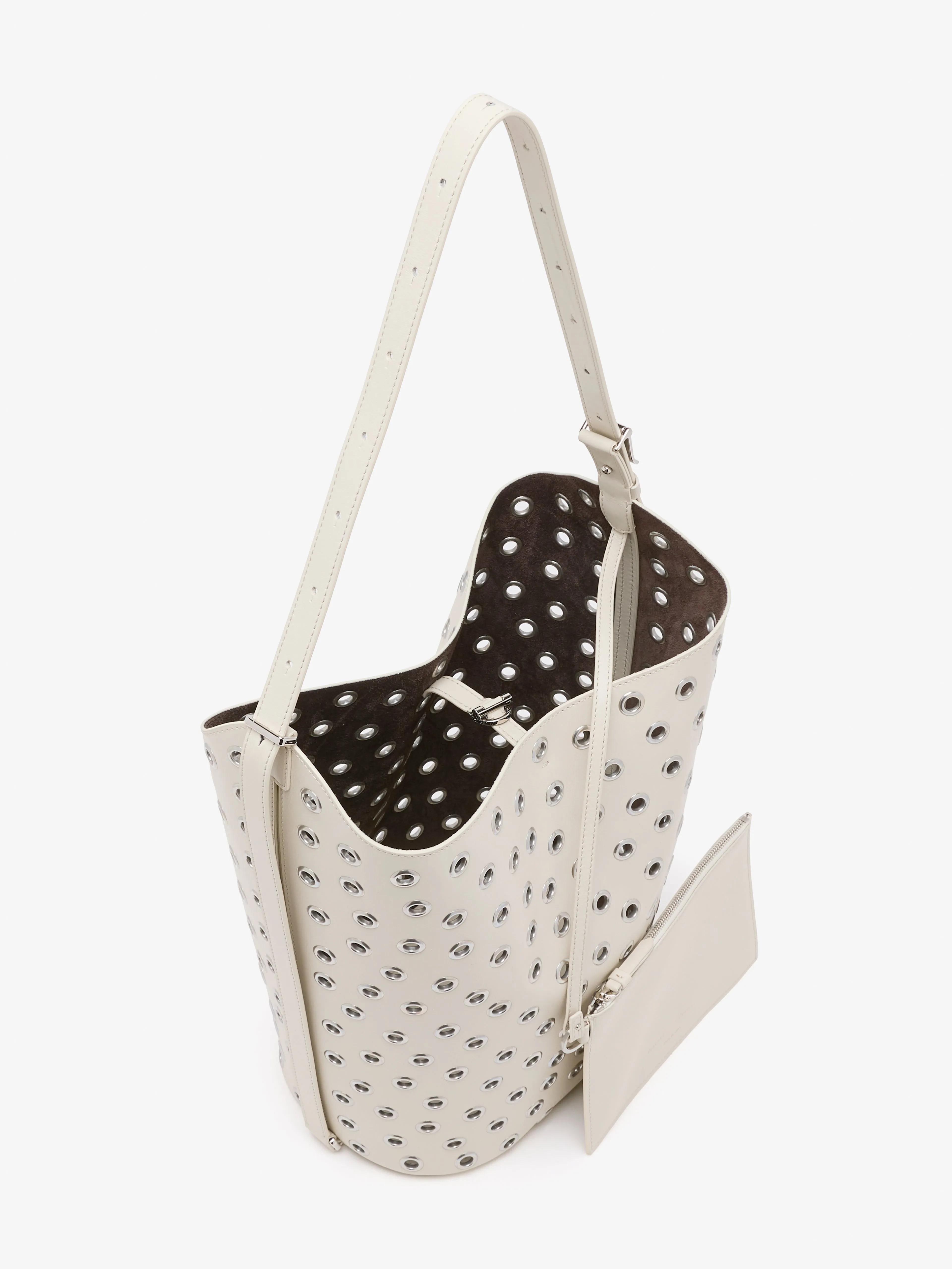 Brant Bucket Bag in Eyelet Covered Smooth Calf sold by Proenza Schouler product image thumbnail 5