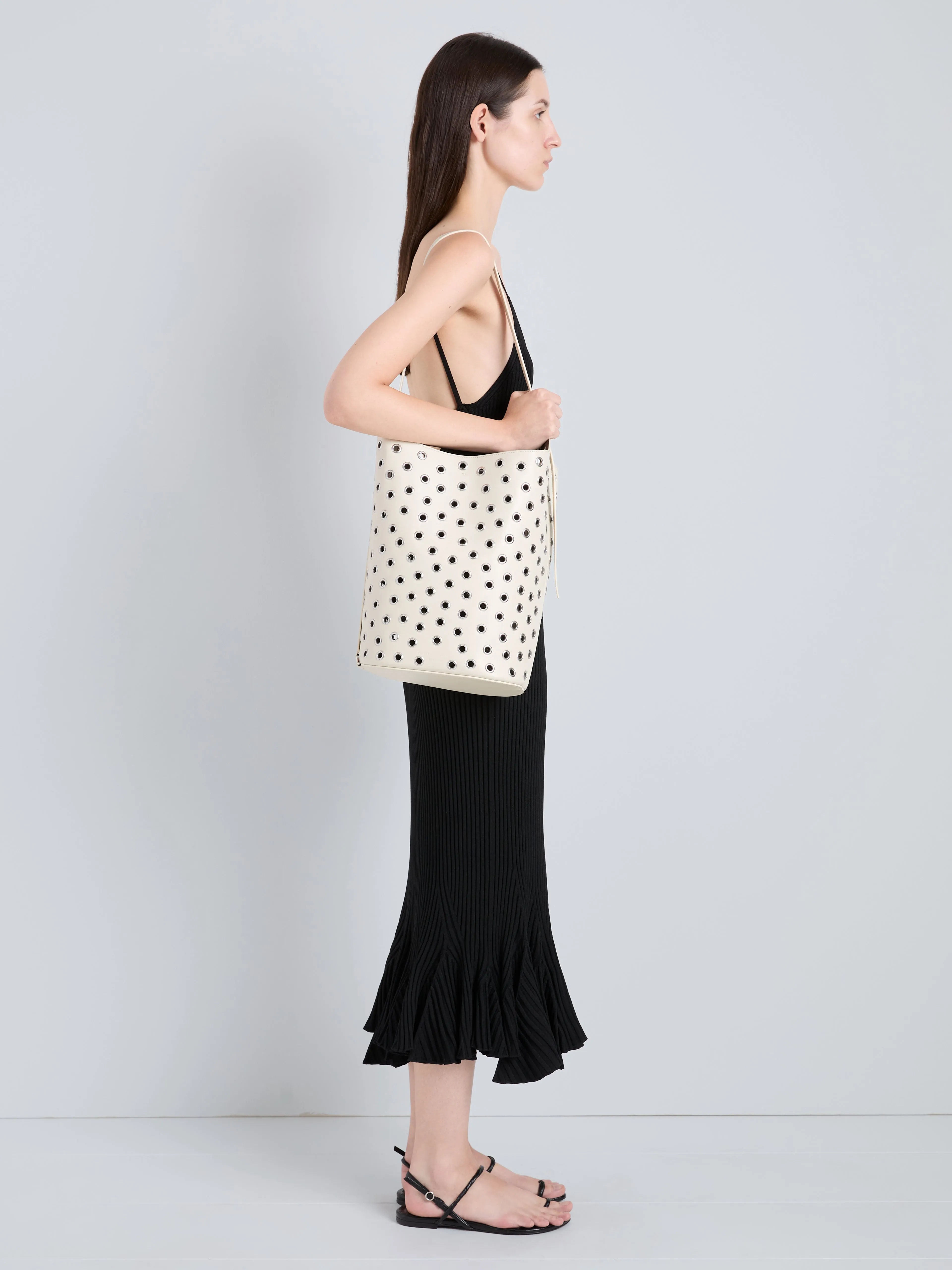 Brant Bucket Bag in Eyelet Covered Smooth Calf sold by Proenza Schouler product image thumbnail 2