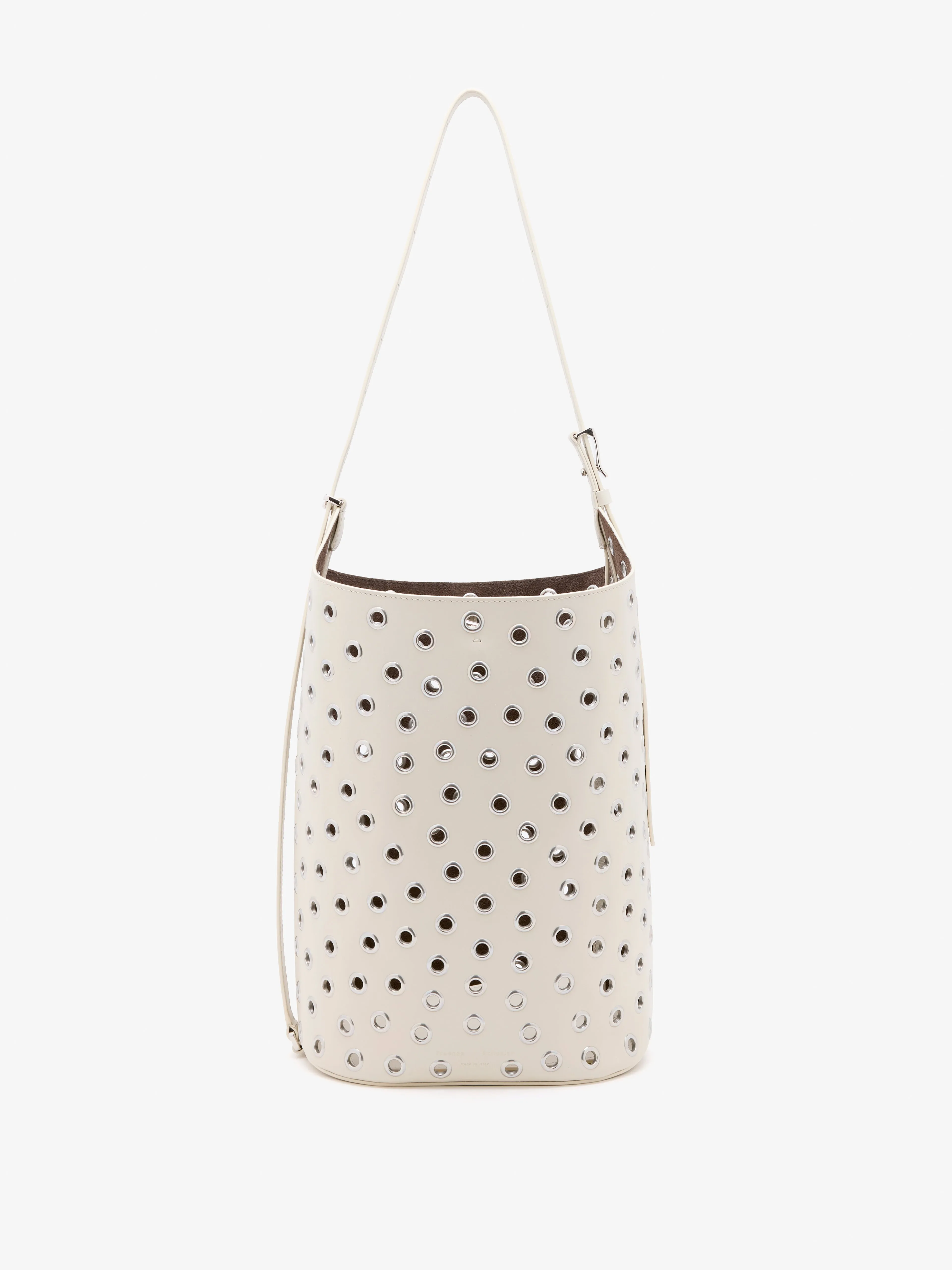 Brant Bucket Bag in Eyelet Covered Smooth Calf sold by Proenza Schouler
