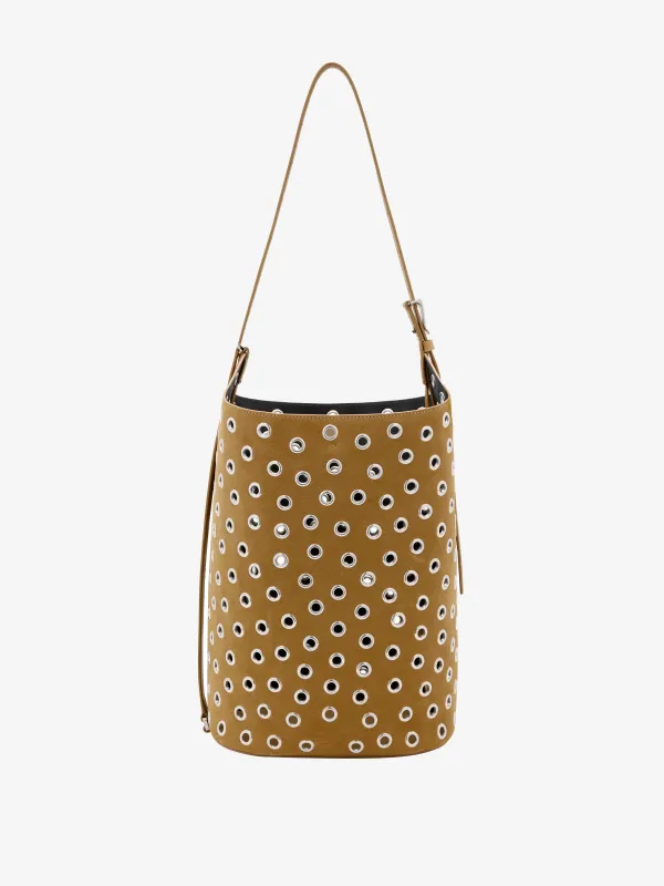 Brant Bucket Bag in Eyelet Covered Suede made by Proenza Schouler